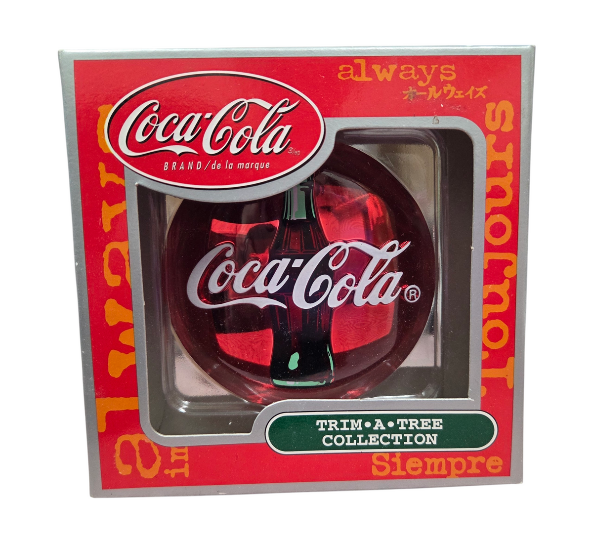 Coca-Cola Trim A Tree Collection Disc Polar Bear Lenticular Ornament