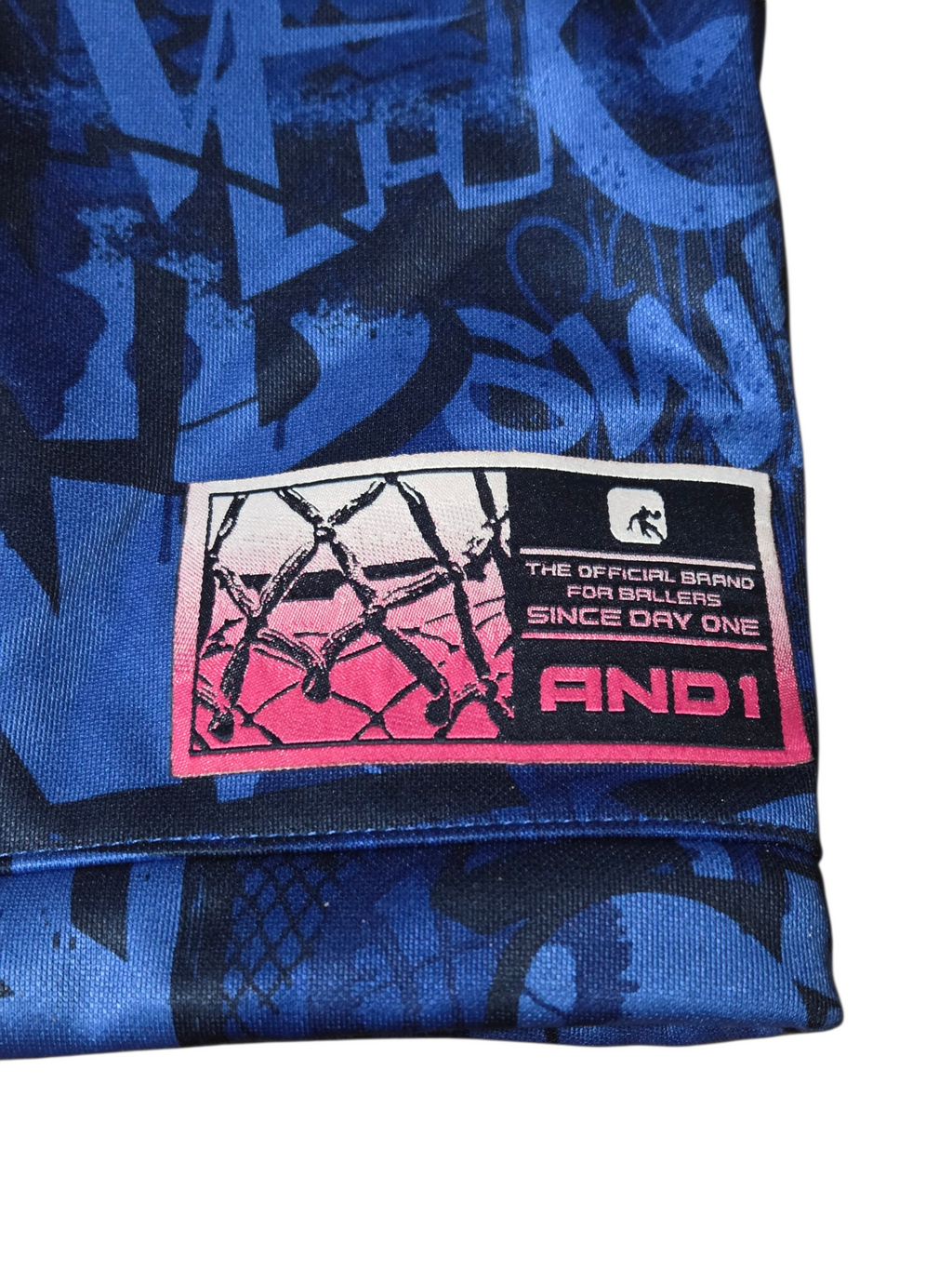 And1 Basketball Jumpshot Blue Graffiti Jacket And Pants Mens XL image 8