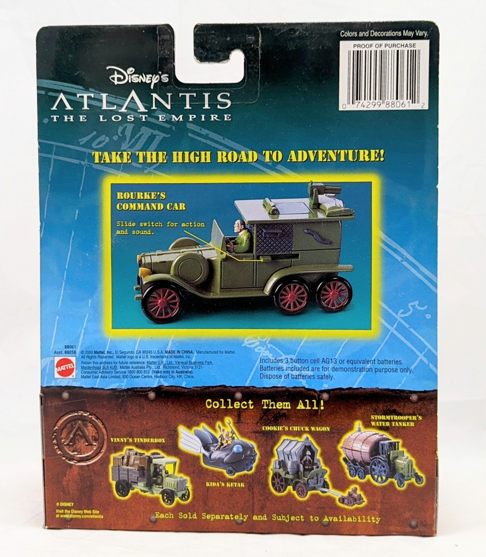 2000 Disney Atlantis Rourke's Command Car Commands The Road image 2
