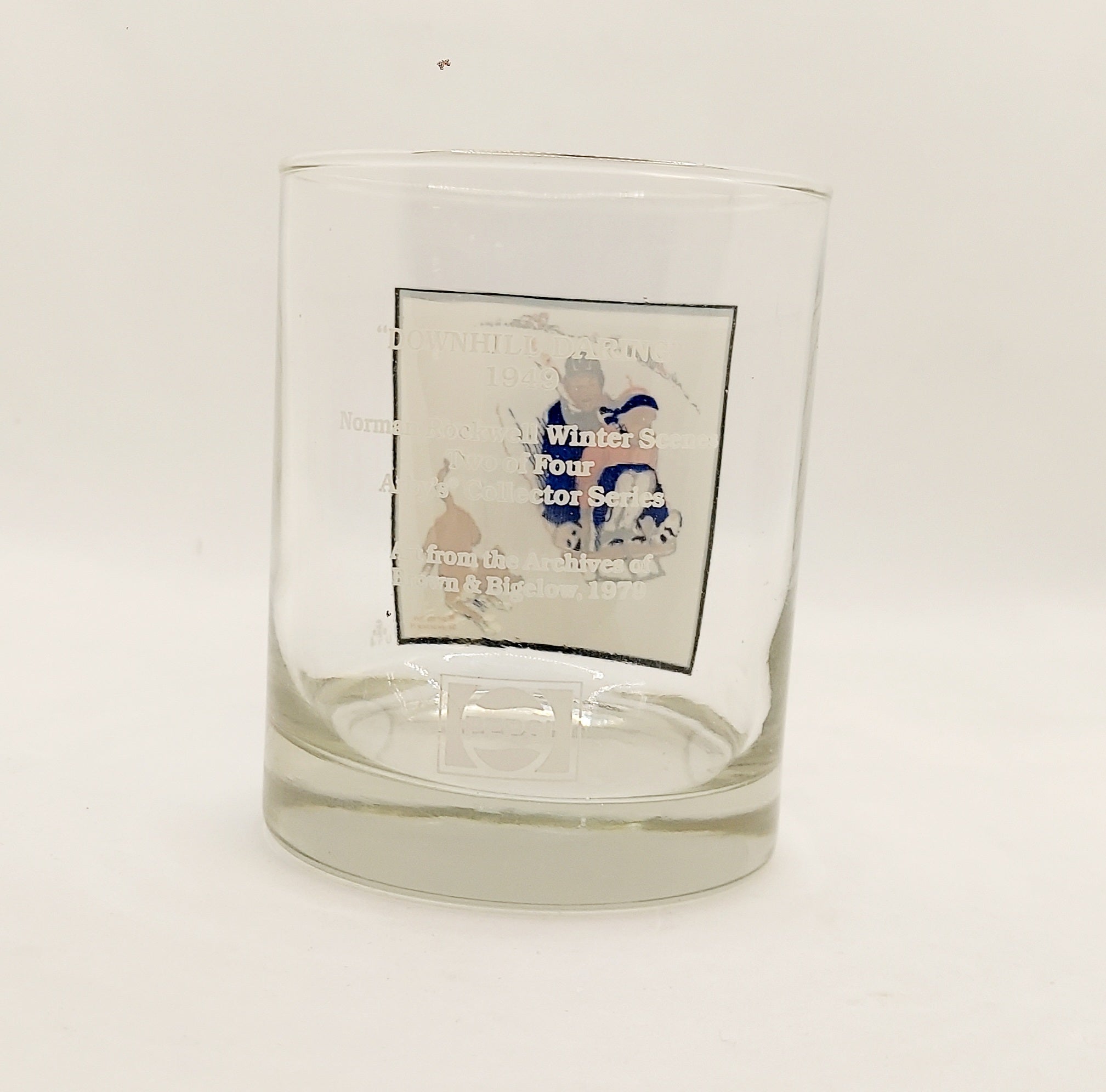 1979 Arby's Pepsi Norman Rockwell's Downhill Daring Glass image 3