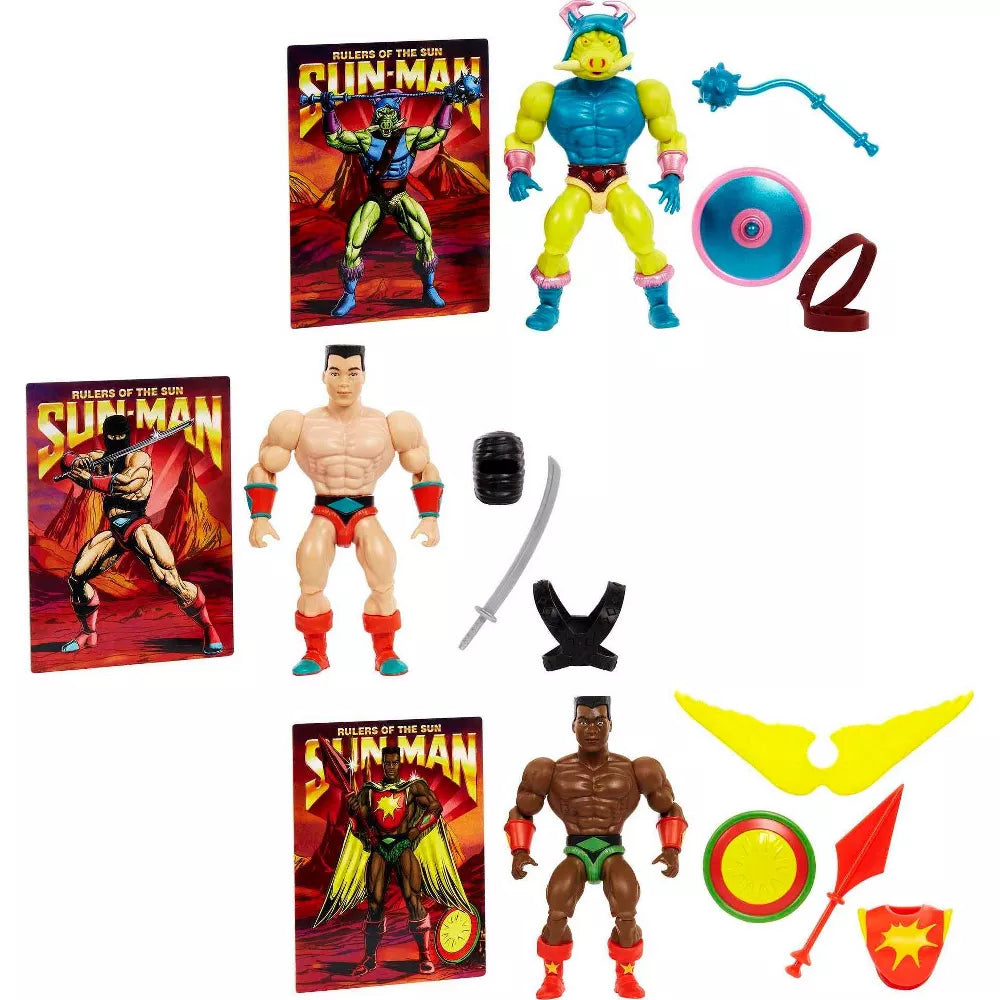 Masters of the Universe Sun-Man and the Rulers of the Sun Action Figure 3pk image 2