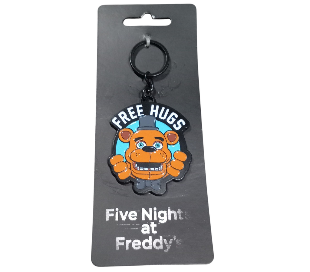 2016 Bioworld Five Nights At Freddy's Keychain Freddy Fazbear Free Hugs - DT