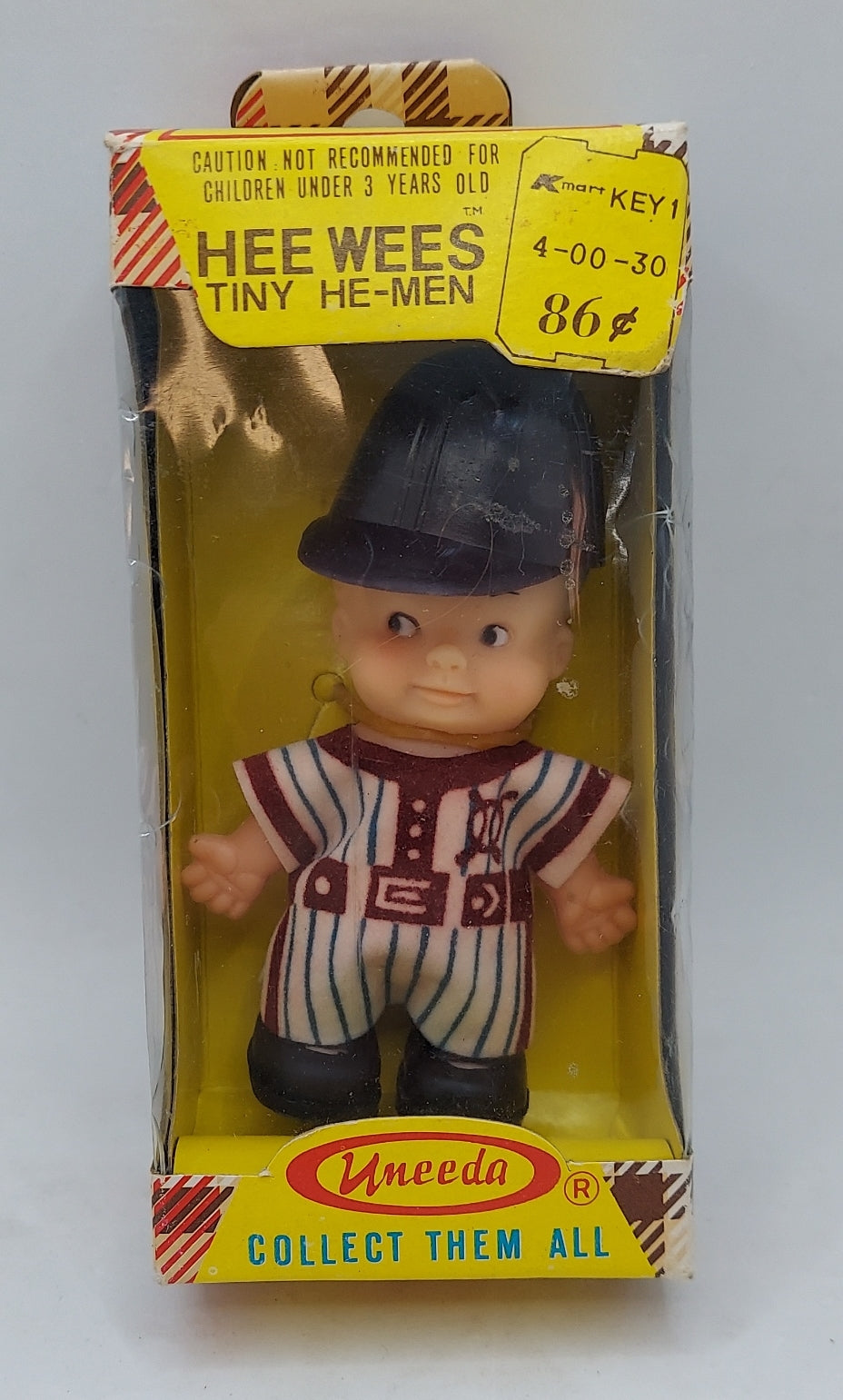 1974 Uneeda Hee Wees Tiny He-Men Baseball Player
