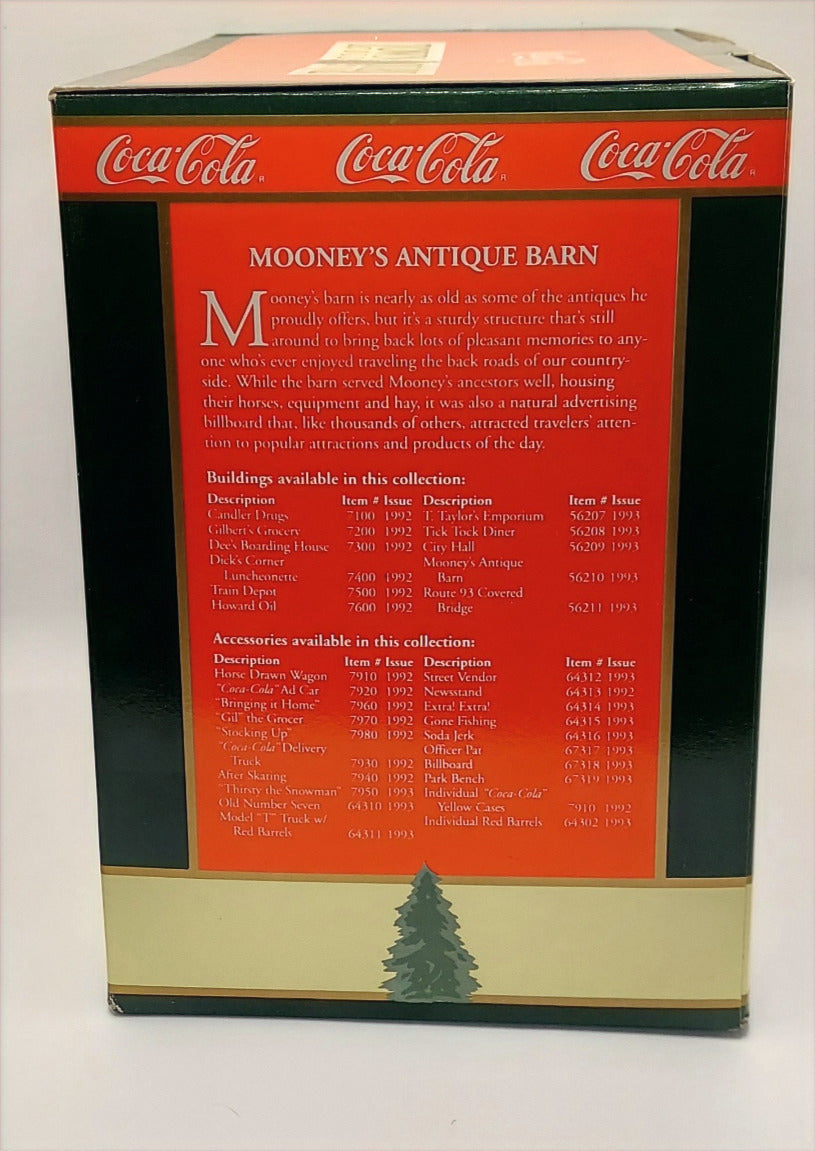 1993 Coca Cola Mooney's Antique Barn Rock City Town Square Collection image 3