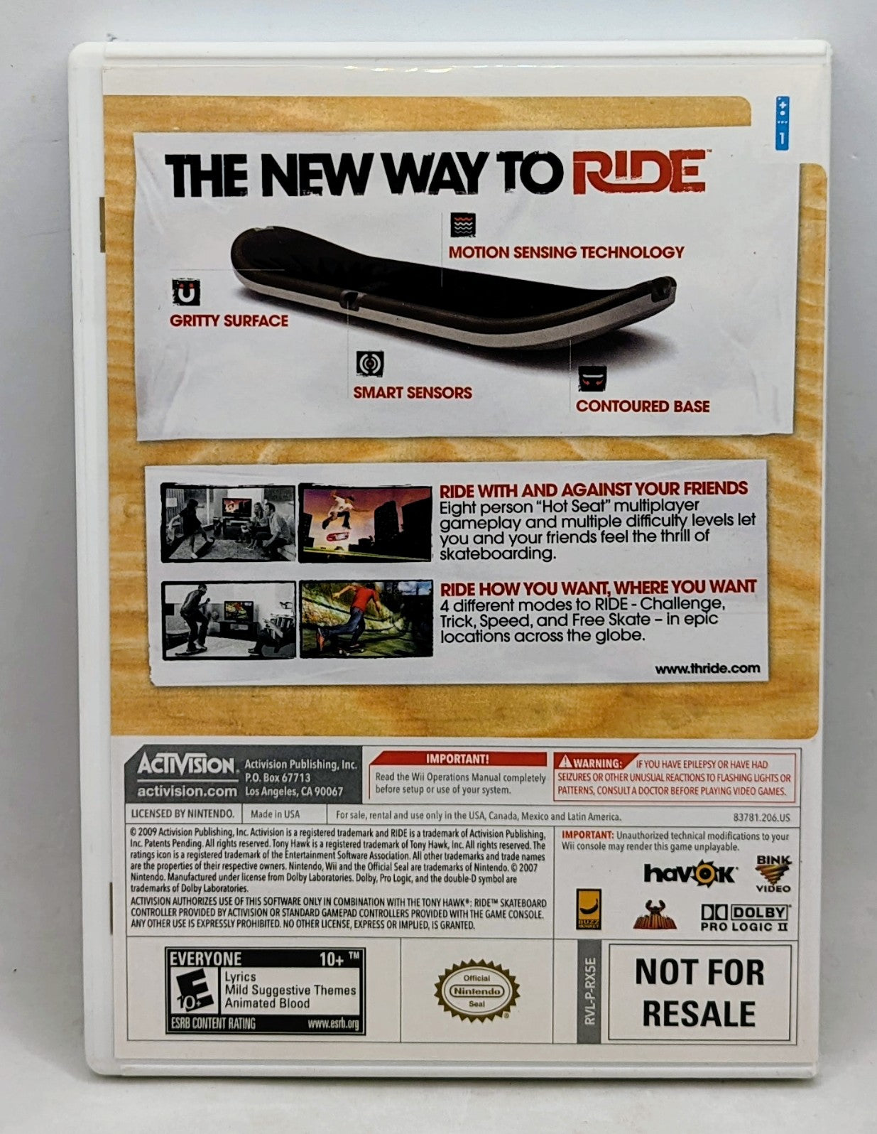 2009 Tony Hawk: Ride Nintendo Wii image 3