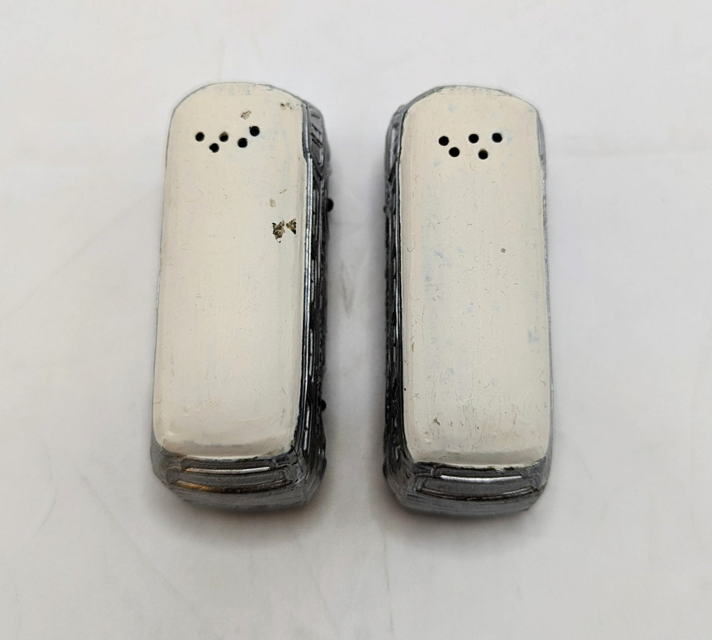Vintage Greyhound Lines Metal Salt & Pepper Shakers image 3