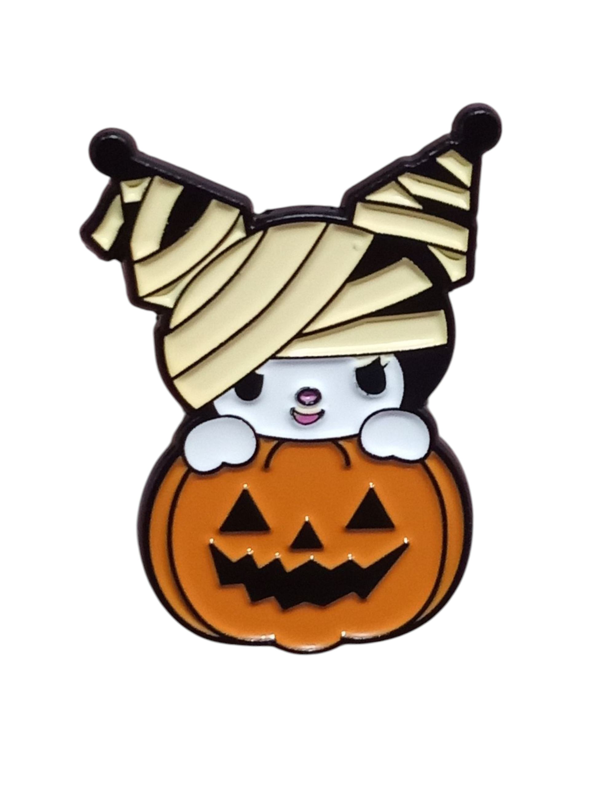 Sanrio Hello Kitty - Kuromi As Mummy In Pumpkin Halloween Enamel Pin