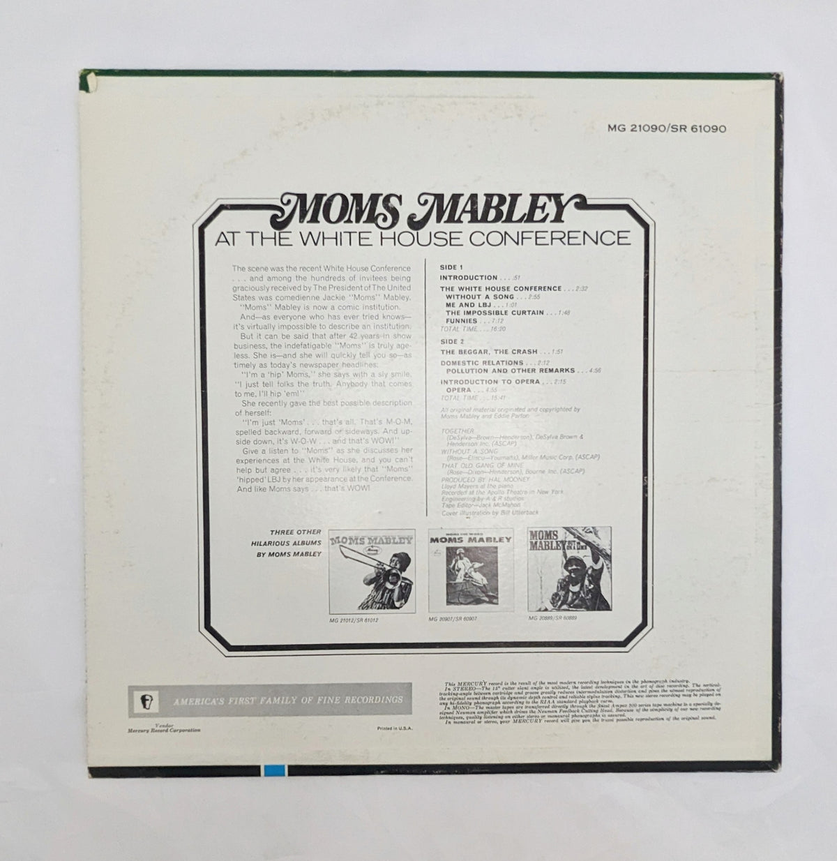 1966 Mercury Moms Mabley At The White House image 4