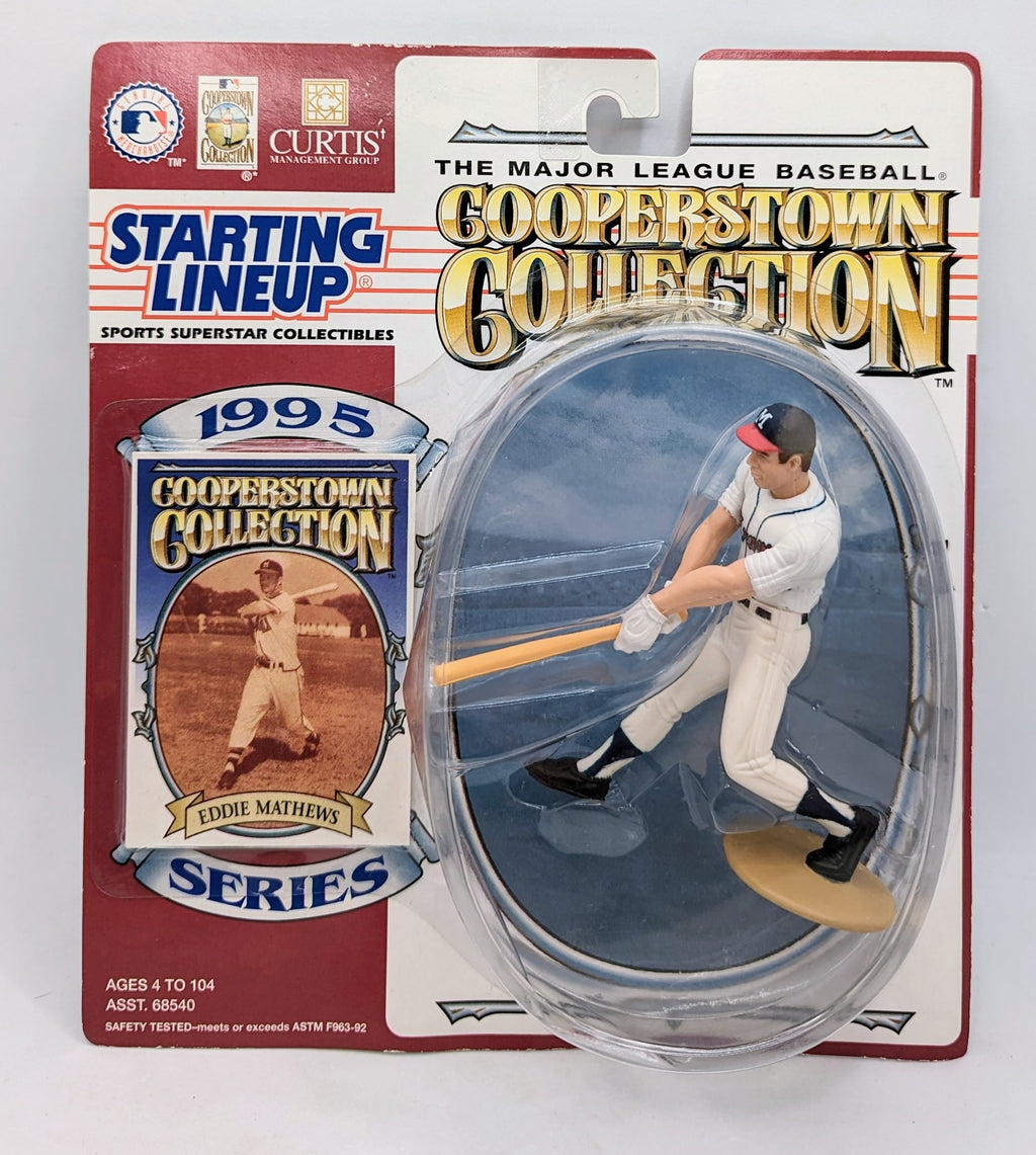 1995 Starting Lineup Cooperstown Collection Eddie Mathews Milwaukee Braves