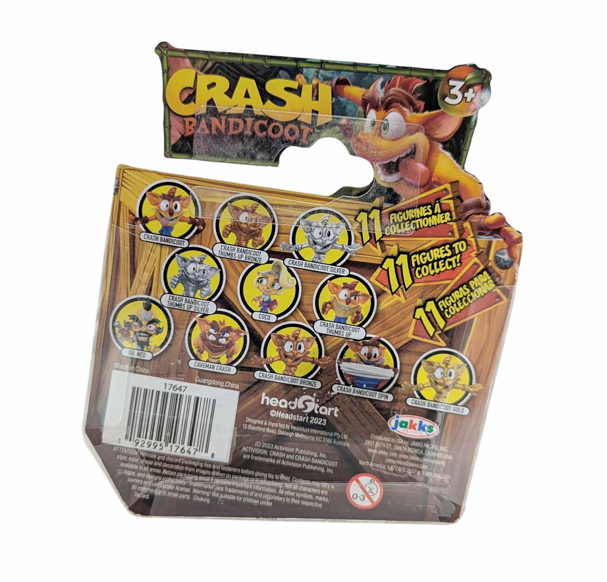 2023 Jakks Pacific Crash Bandicoot Thumbs Up Silver Figure 2.5 image 2