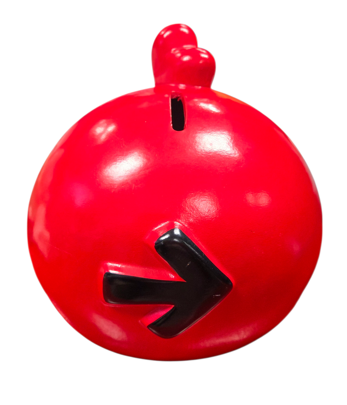 2009 Rovio Entertainment Angry Birds Red J Bird Ceramic Piggy Bank image 3