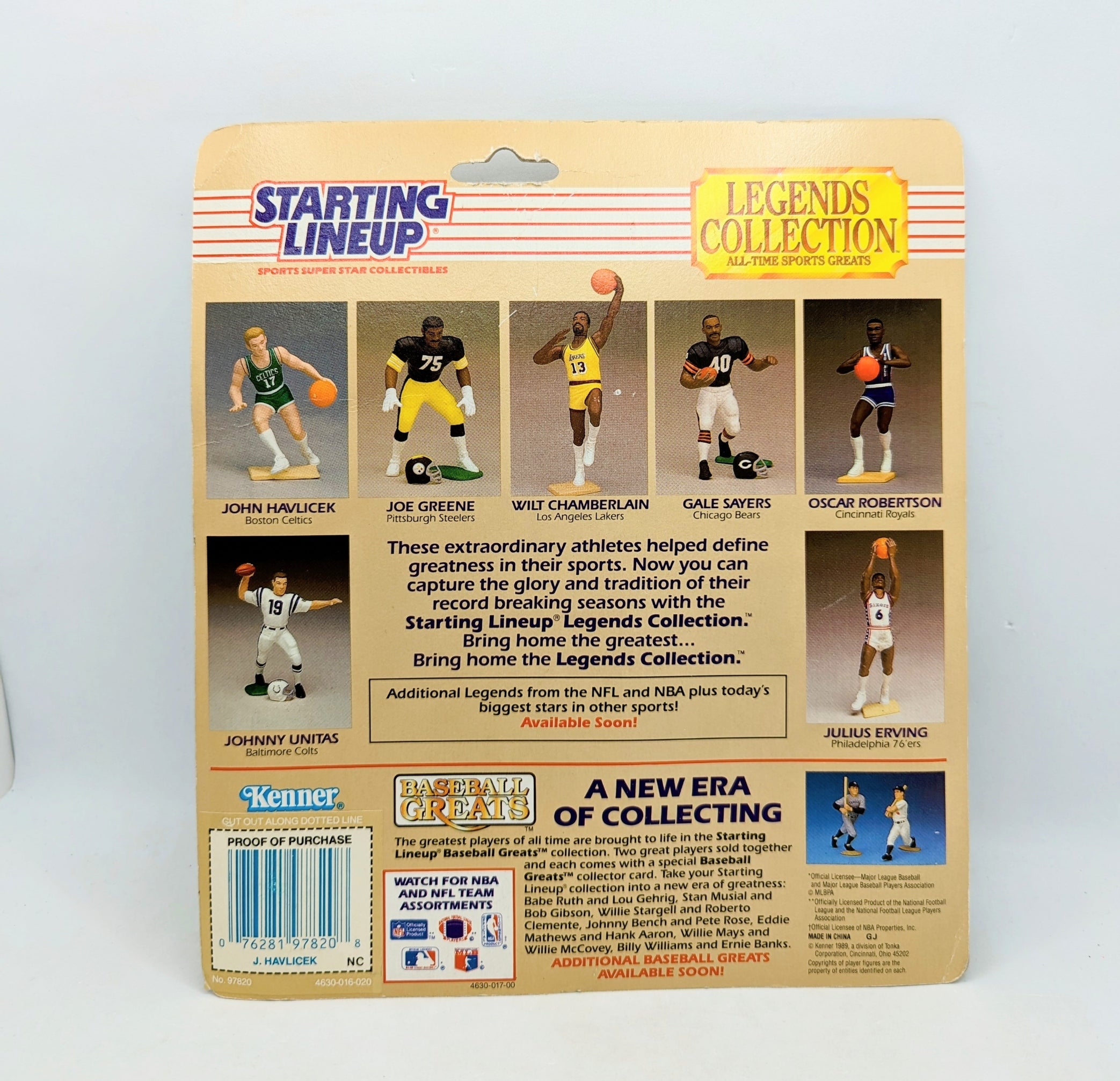 1989 Starting Lineup NBA Legends Collection John Havlicek Celtics image 2