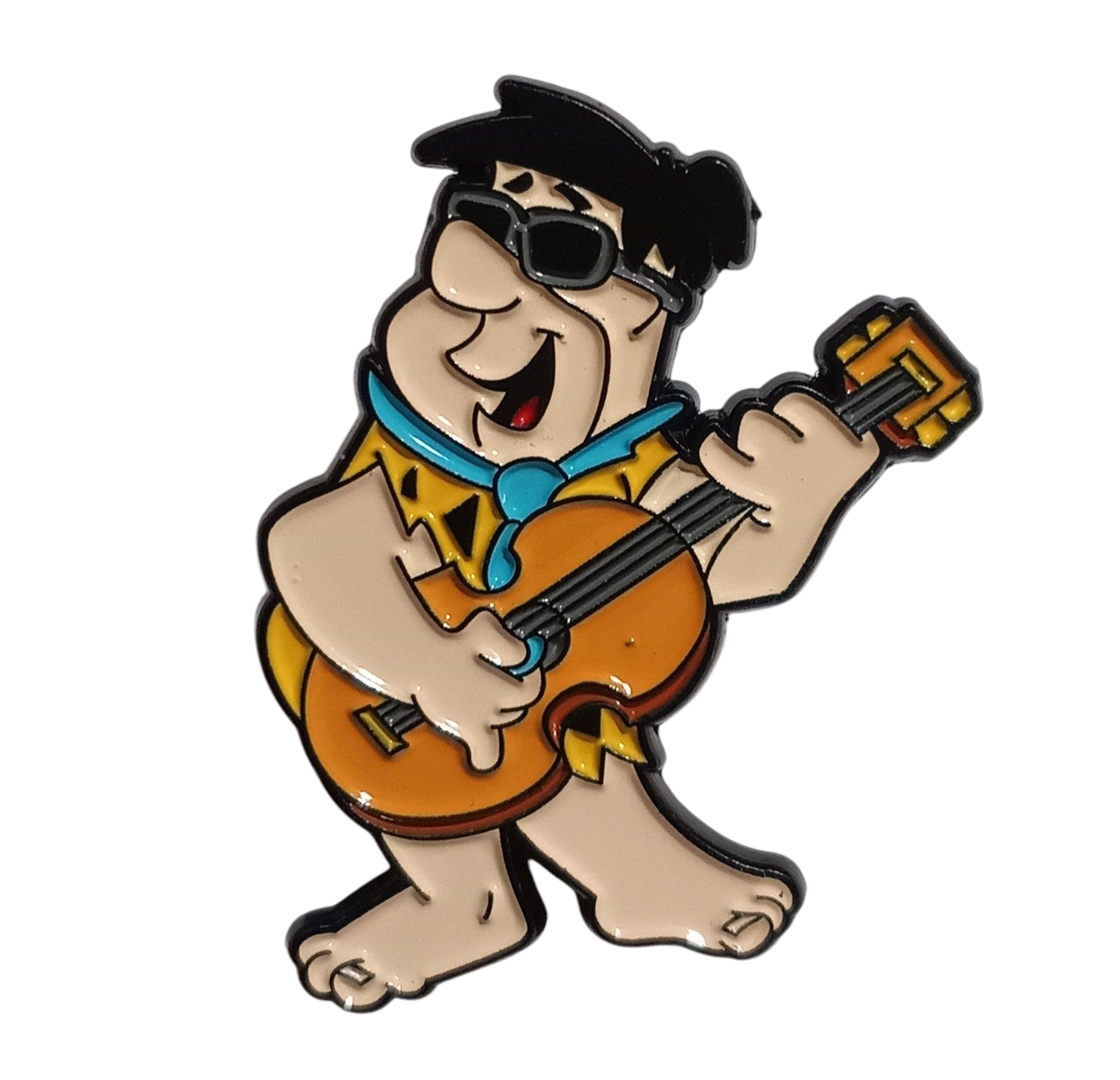 Hanna Barbera The Flintstones Fred Flintstone Playing Guitar Enamel Pin
