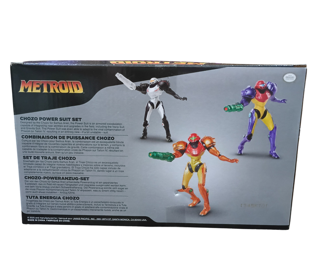 Jakks Pacific Metroid Chozo Power Suit 3 Figure Set Samus Aran Metriod Prime 4 image 2