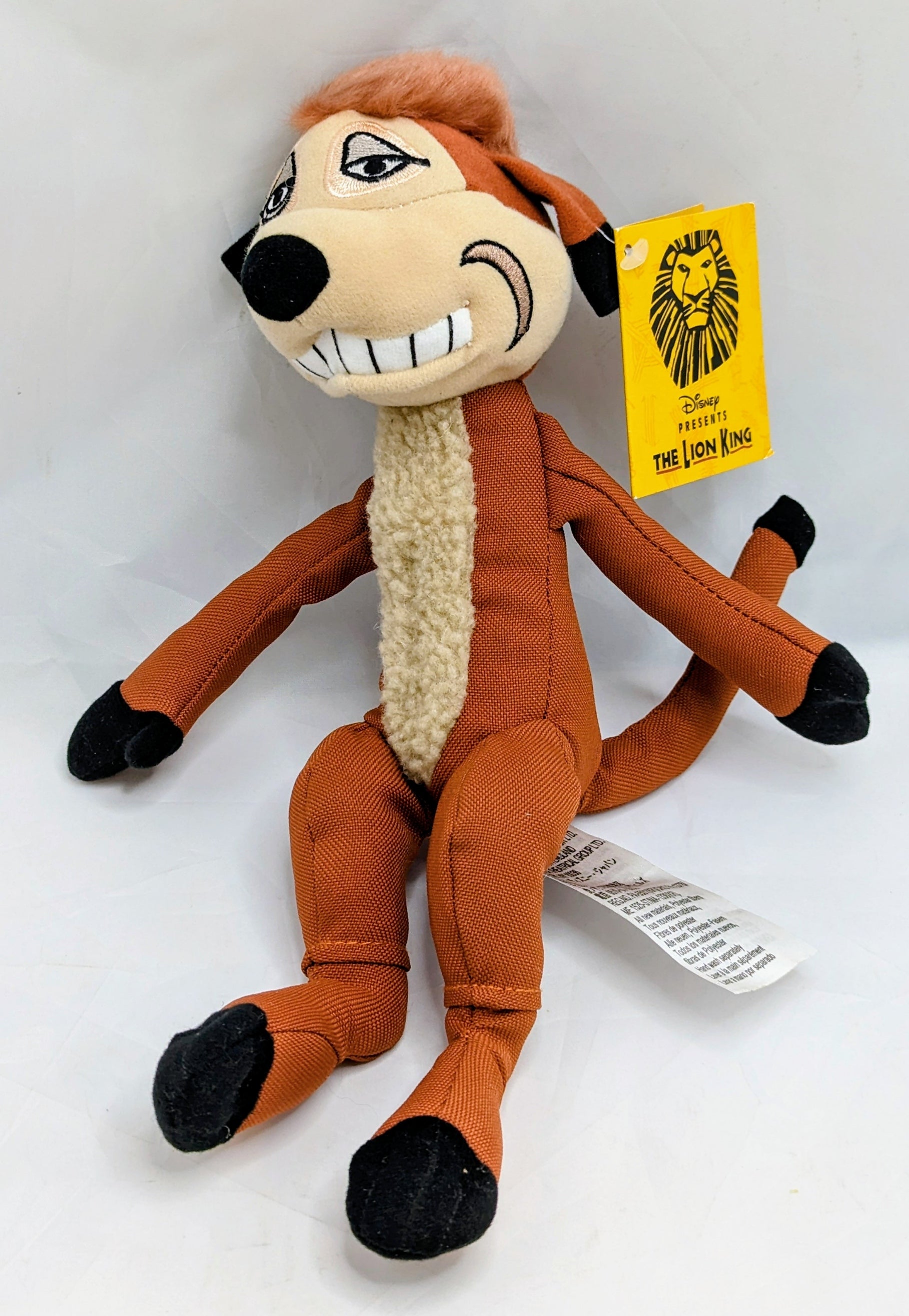 Disney Store The Lion King The Broadway Musical Timon 11 Inch Plush