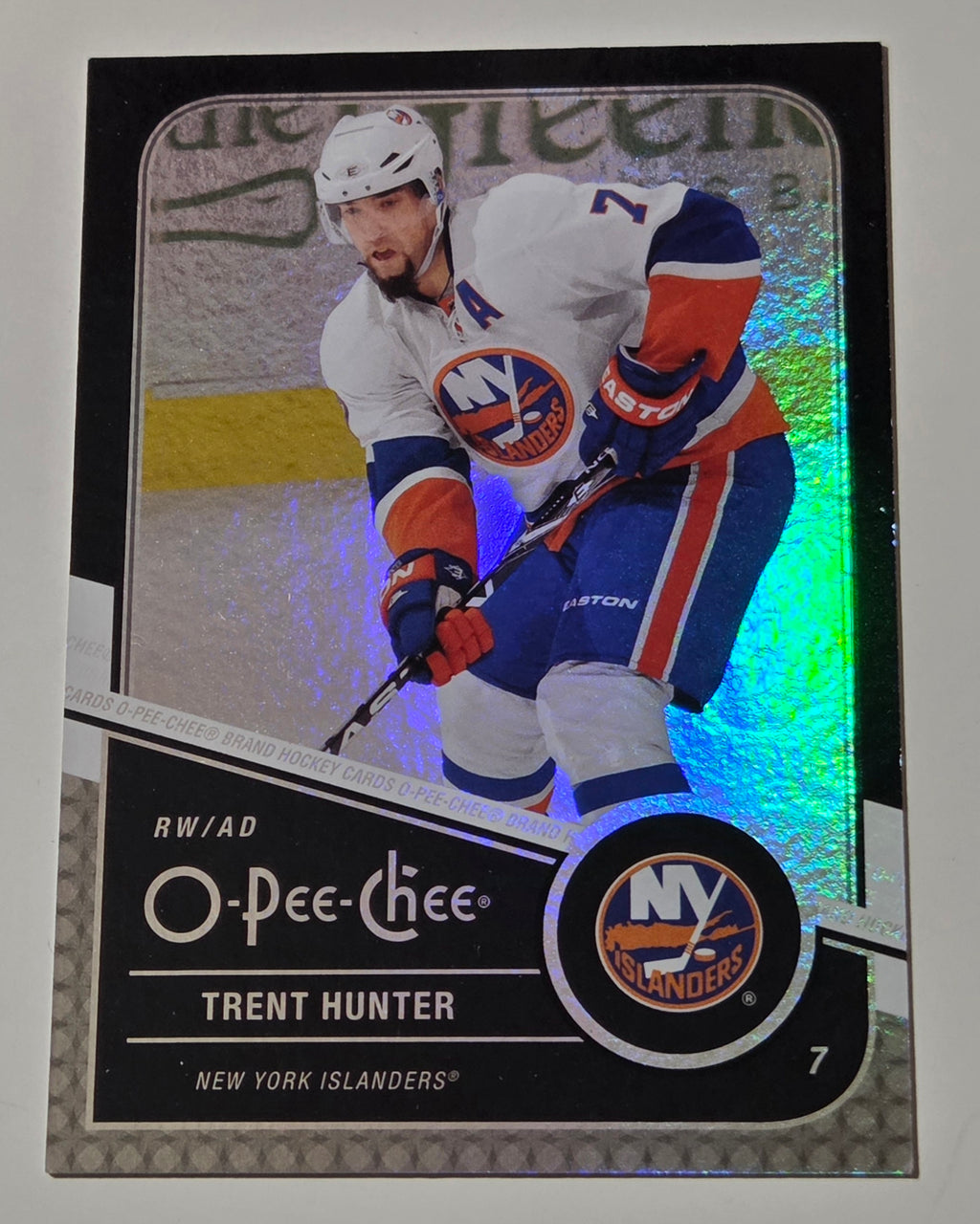 2011-12 O-Pee-Chee Rainbow Foil Black Border 41/100 Trent Hunter #114 z7j