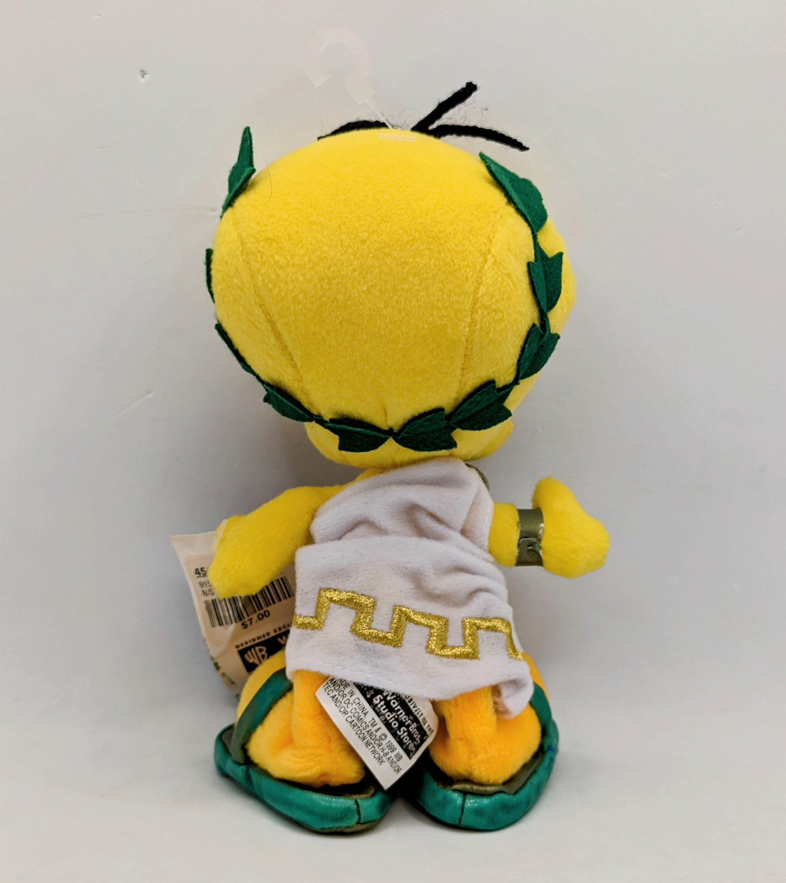 1999 Looney Tunes Las Vegas Roman Tweety Bean Bag Plush 8" image 2