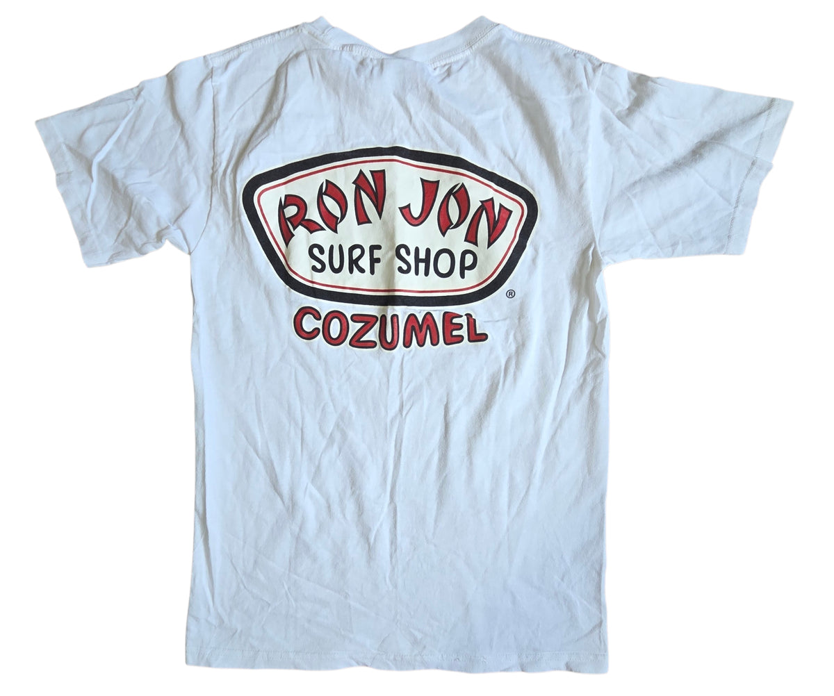 Vintage Ron Jon Surf Shop Cozumel Mexico White T Shirt Size Medium image 2