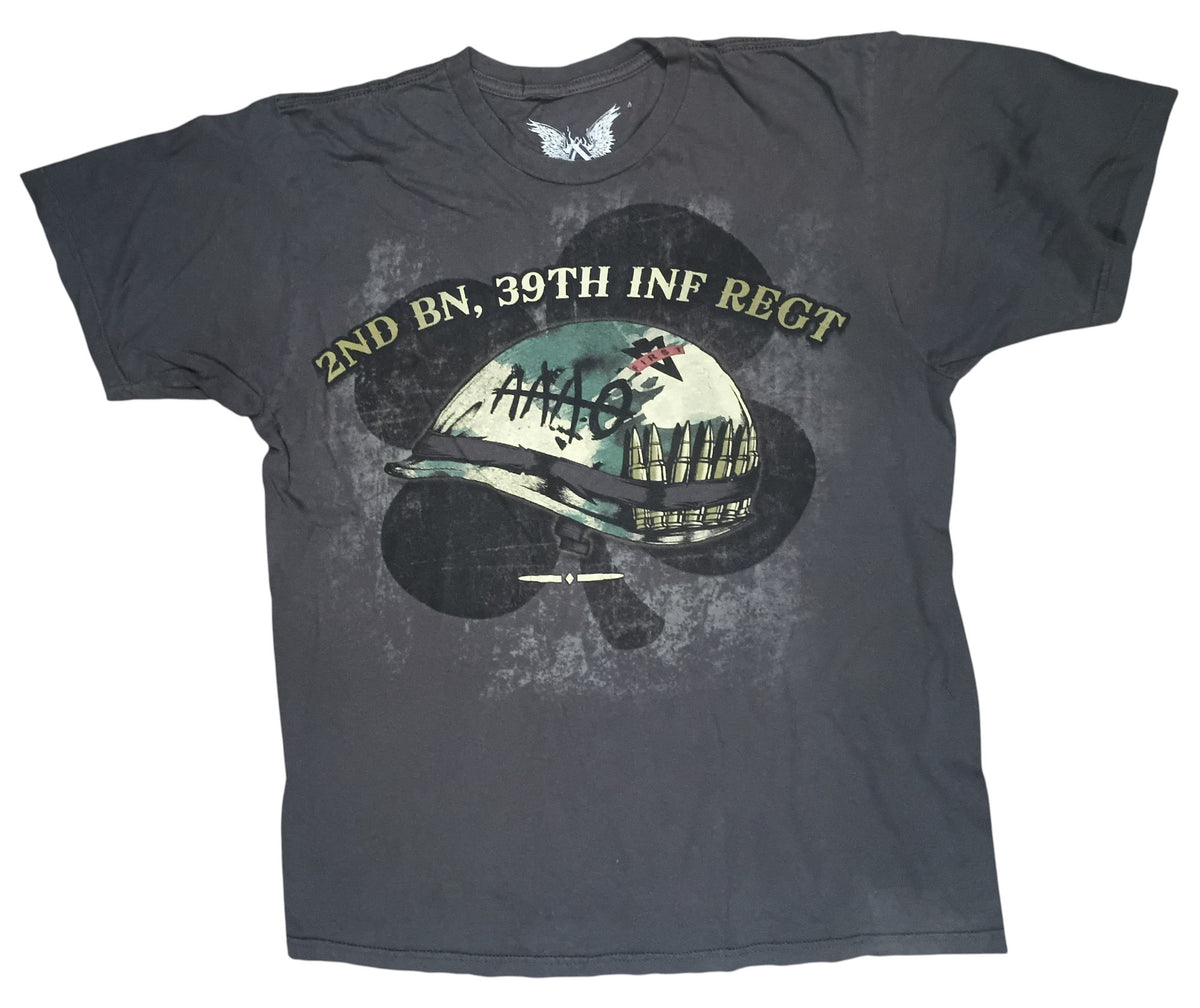 Apprime Courage Above All 39th Infantry Regt. Paddy Flint AAA-O Mens L T-Shirt