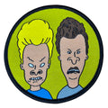 MTV Beavis And Butthead w/ Green Background Round Embroidered Iron On 3" Patch