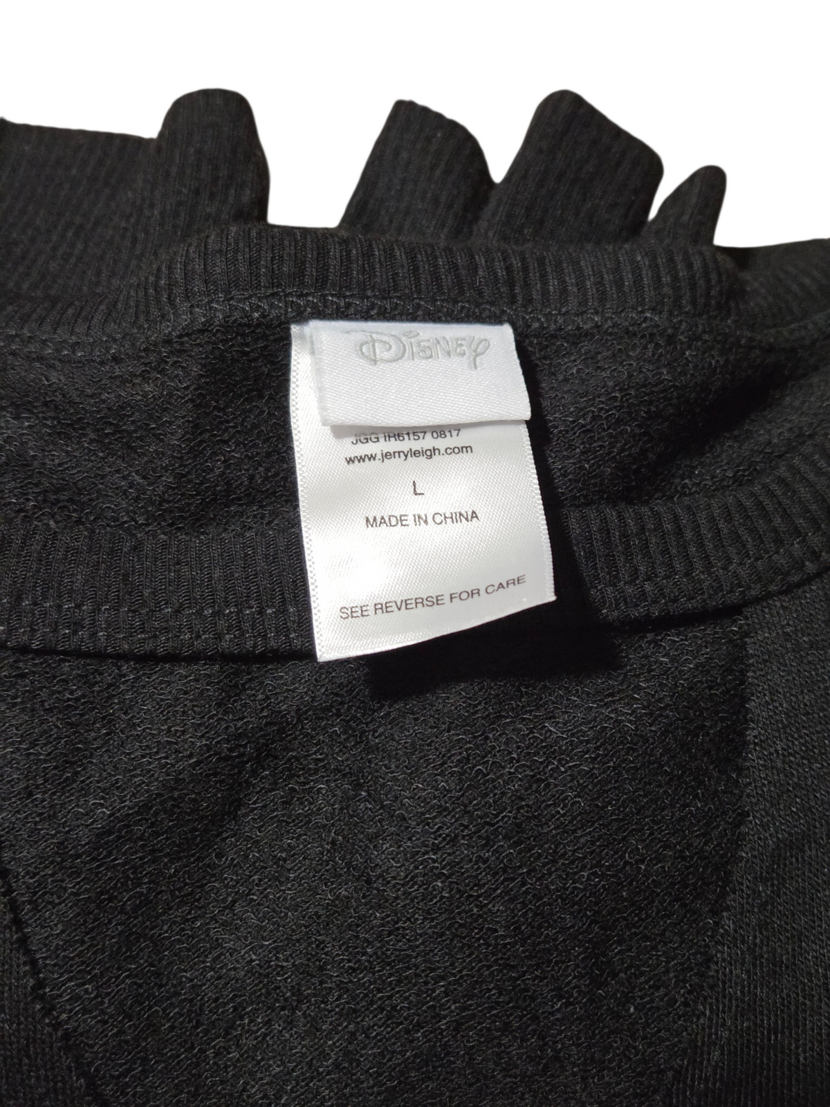 Vintage Jerry Leigh Disney Mickey Mouse Black V-Neck Sweatshirt Large image 3