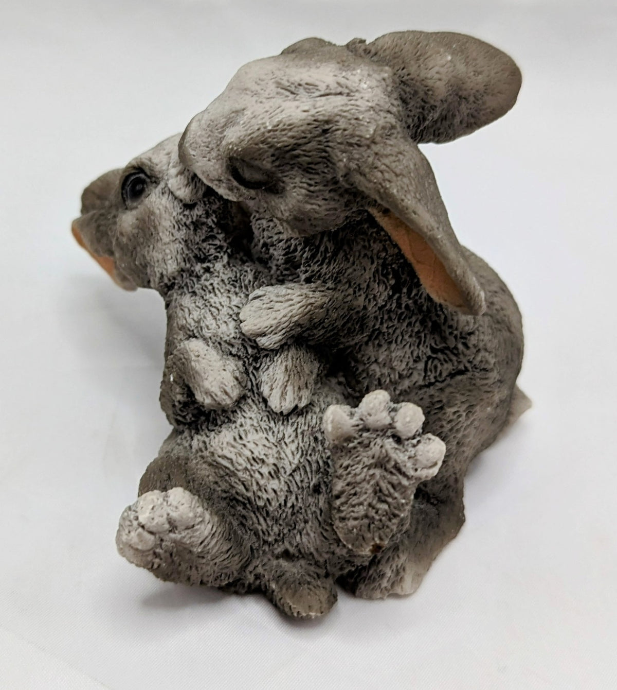 1988 Original by Castagna Made In Italy Kissing Bunny Rabbits Figurine 3 inch image 5