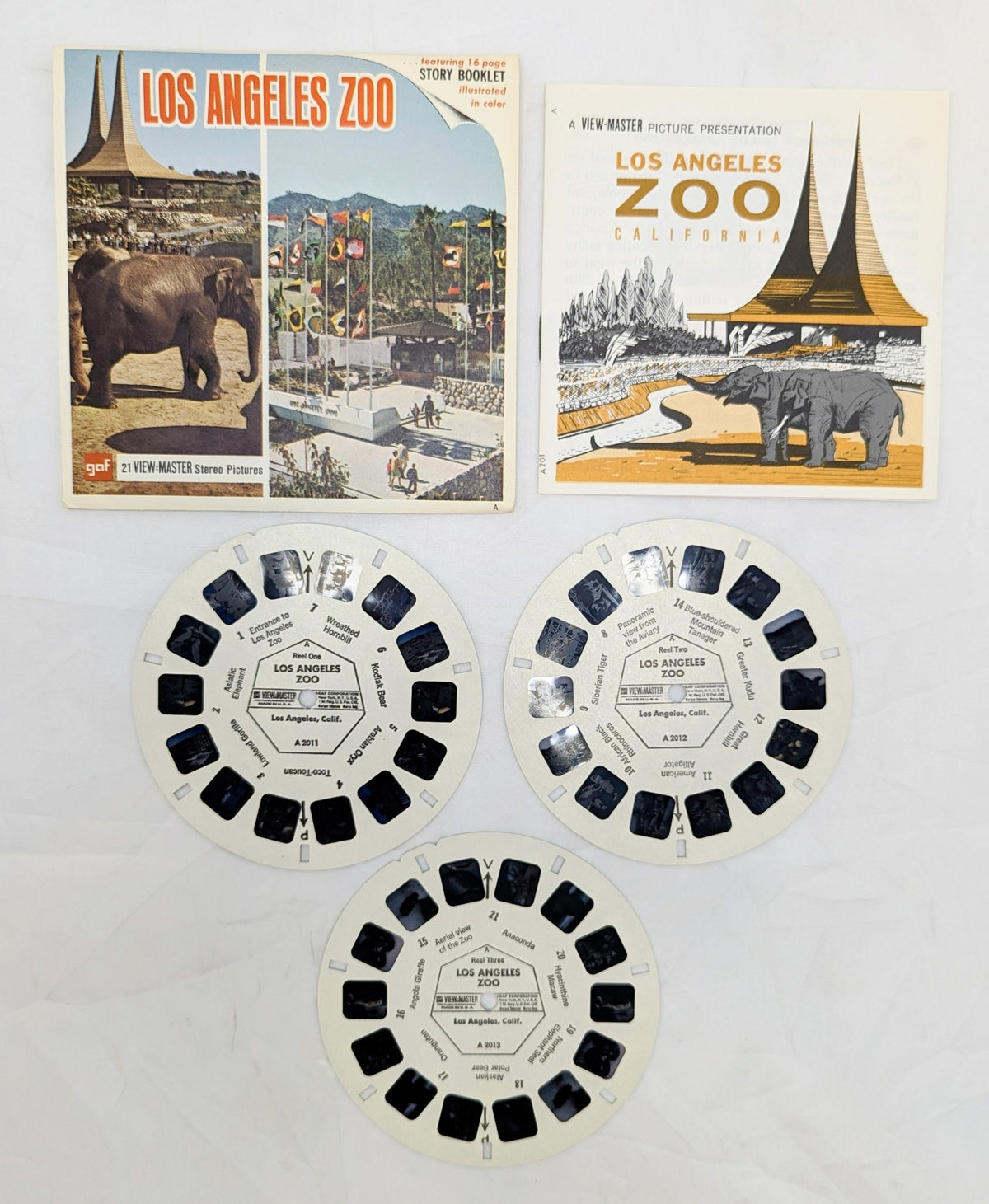 Vintage GAF View-Master Los Angeles Zoo 3 Reel Pack image 2