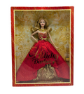 2014 Mattel Barbie Collector Holiday Doll Red & Gold BDH13 - Box Damage