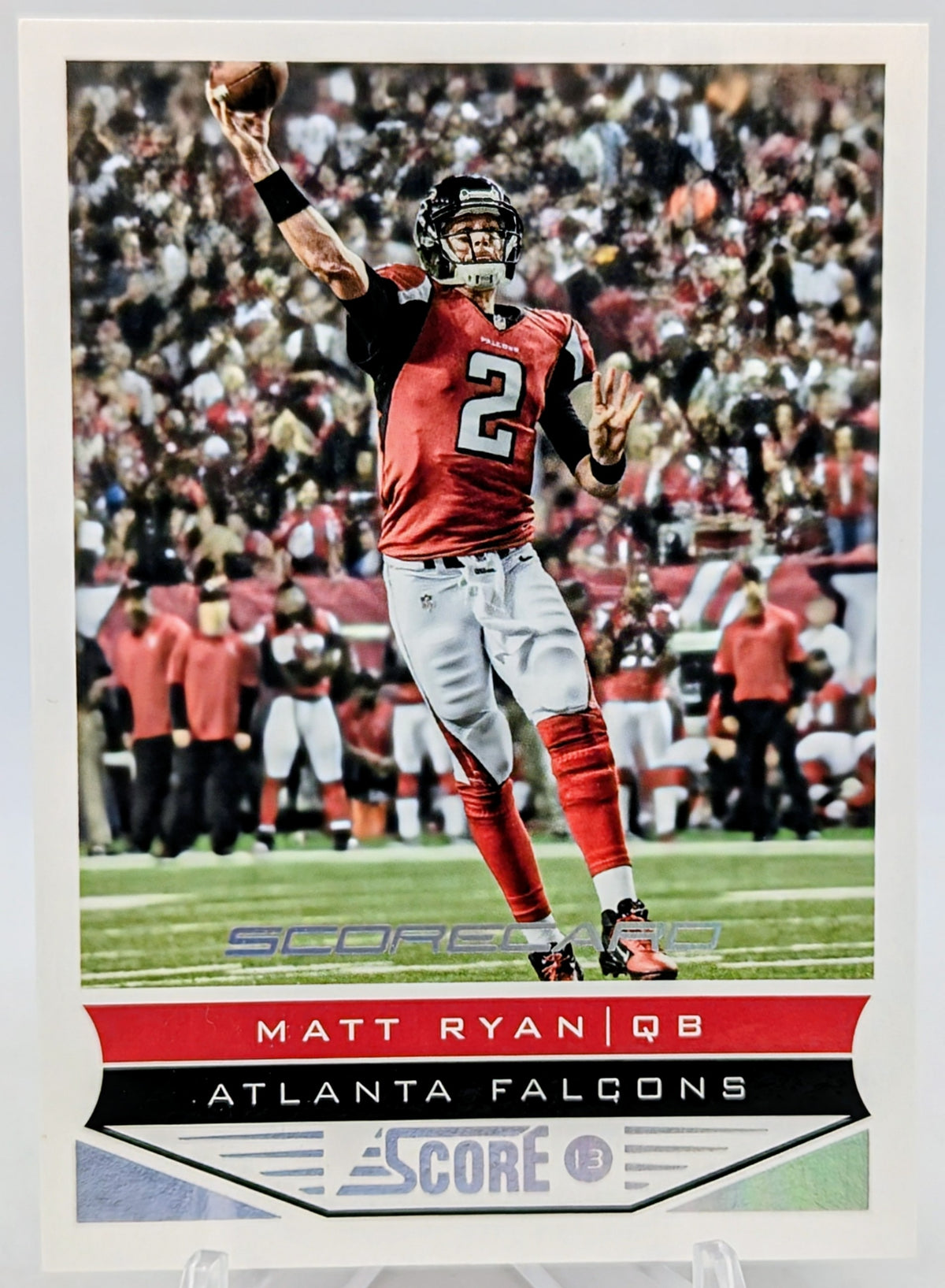 2013 Panini Score #7 Matt Ryan Atlanta Falcons Scorecard