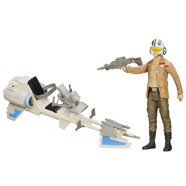 Star Wars The Force Awakens Speeder Bike With Poe Dameron Action Figure image 2