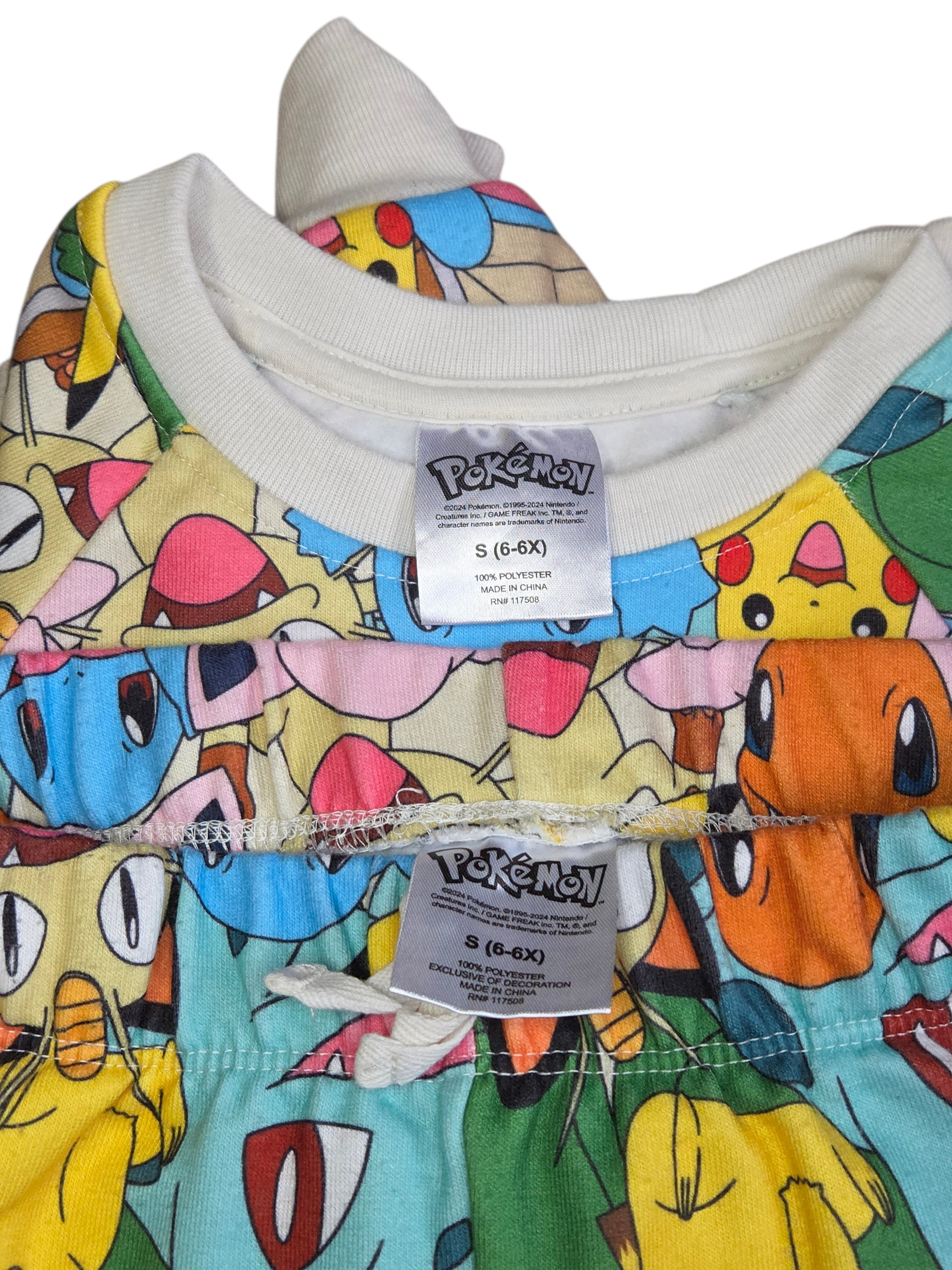 Nintendo Pokémon Character Graphic Long Sleeve Sweatshirt And Shorts Set 6-6X image 3