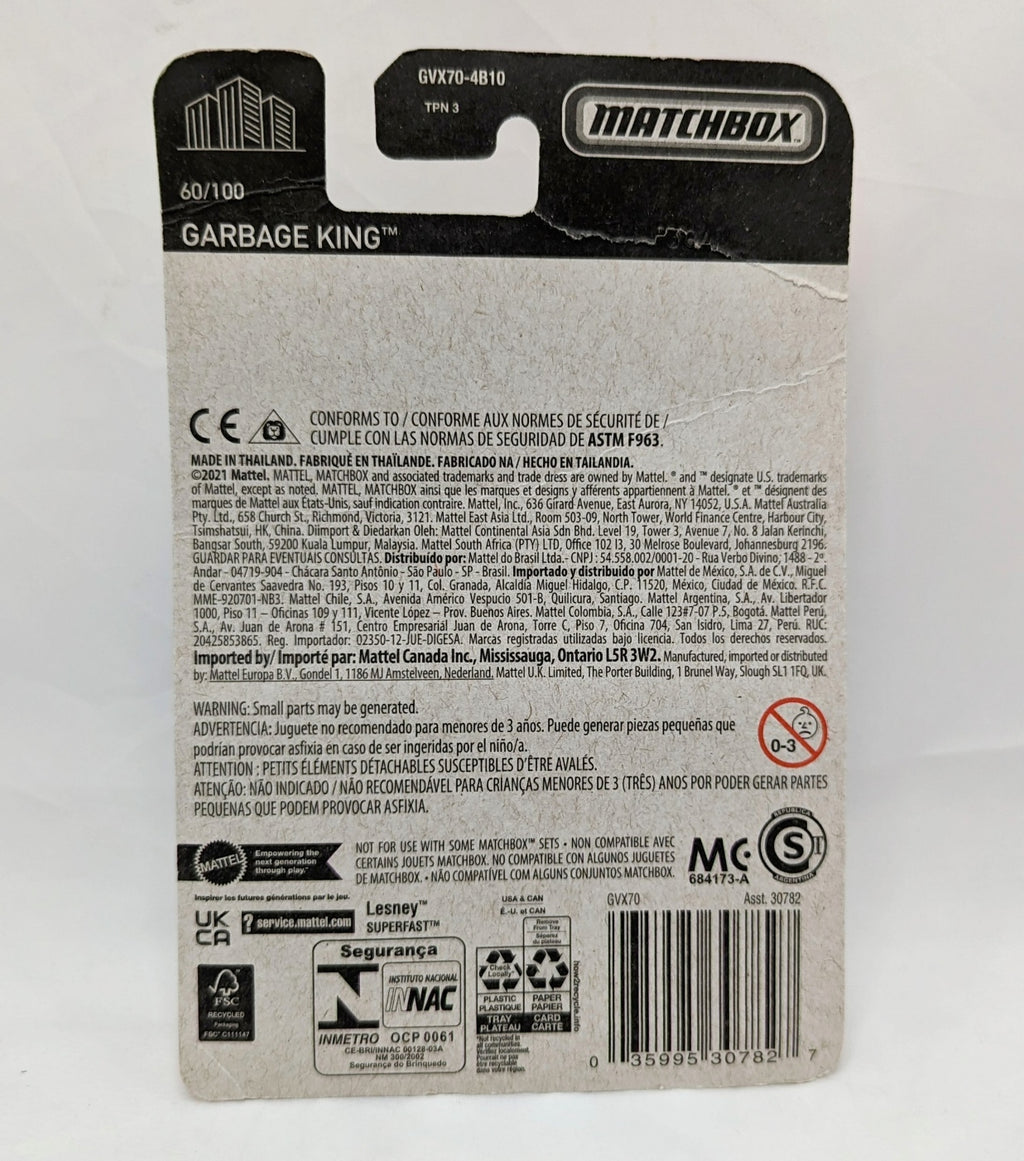 2021 Matchbox Carbage King 60/100 image 2