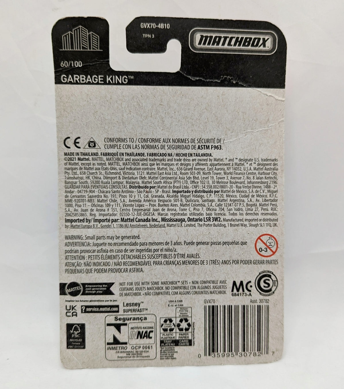 2021 Matchbox Carbage King 60/100 image 2