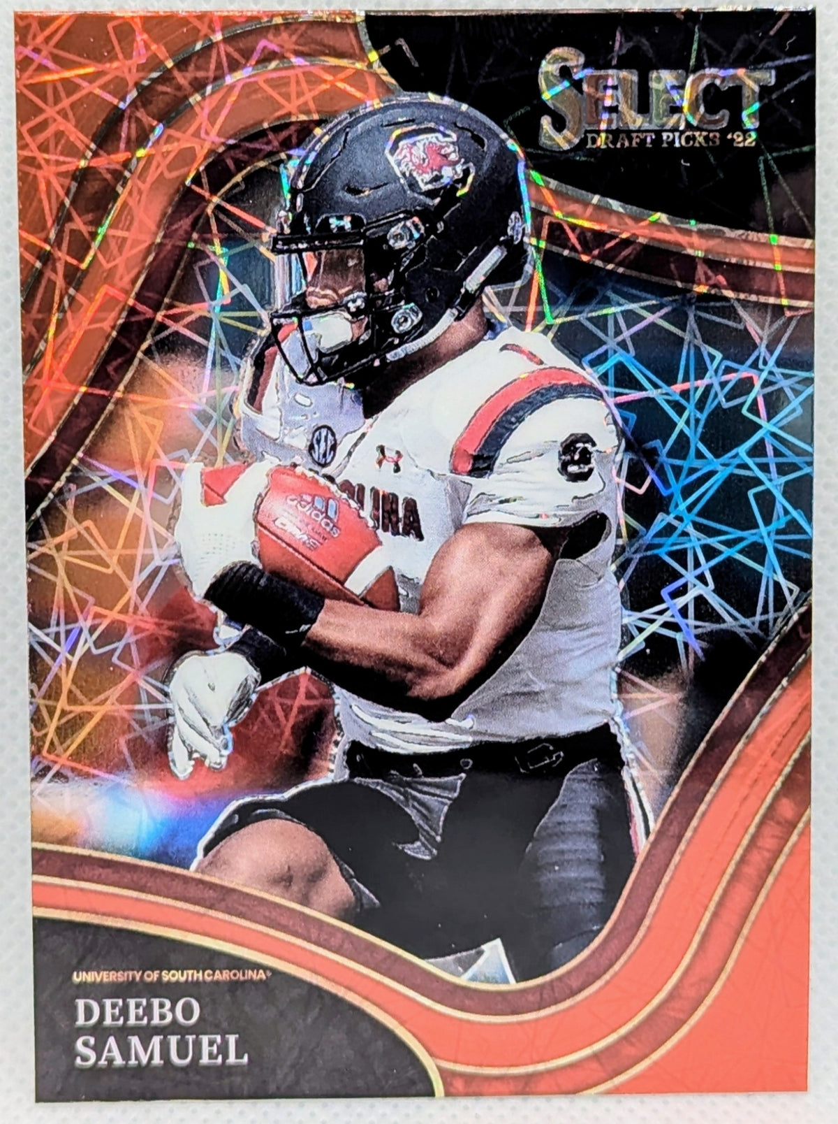 2022 Panini Select Draft Picks Field Level Red Lazer Prizm Deebo Samuel #177