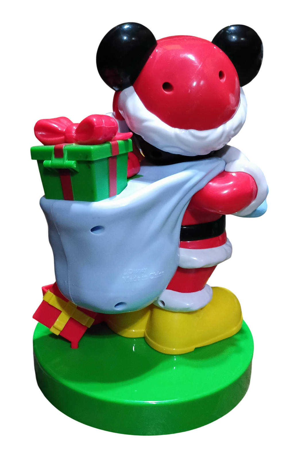 Vintage Disney Mickey Mouse Santa Candy Dispenser Limited Edition 11" image 2