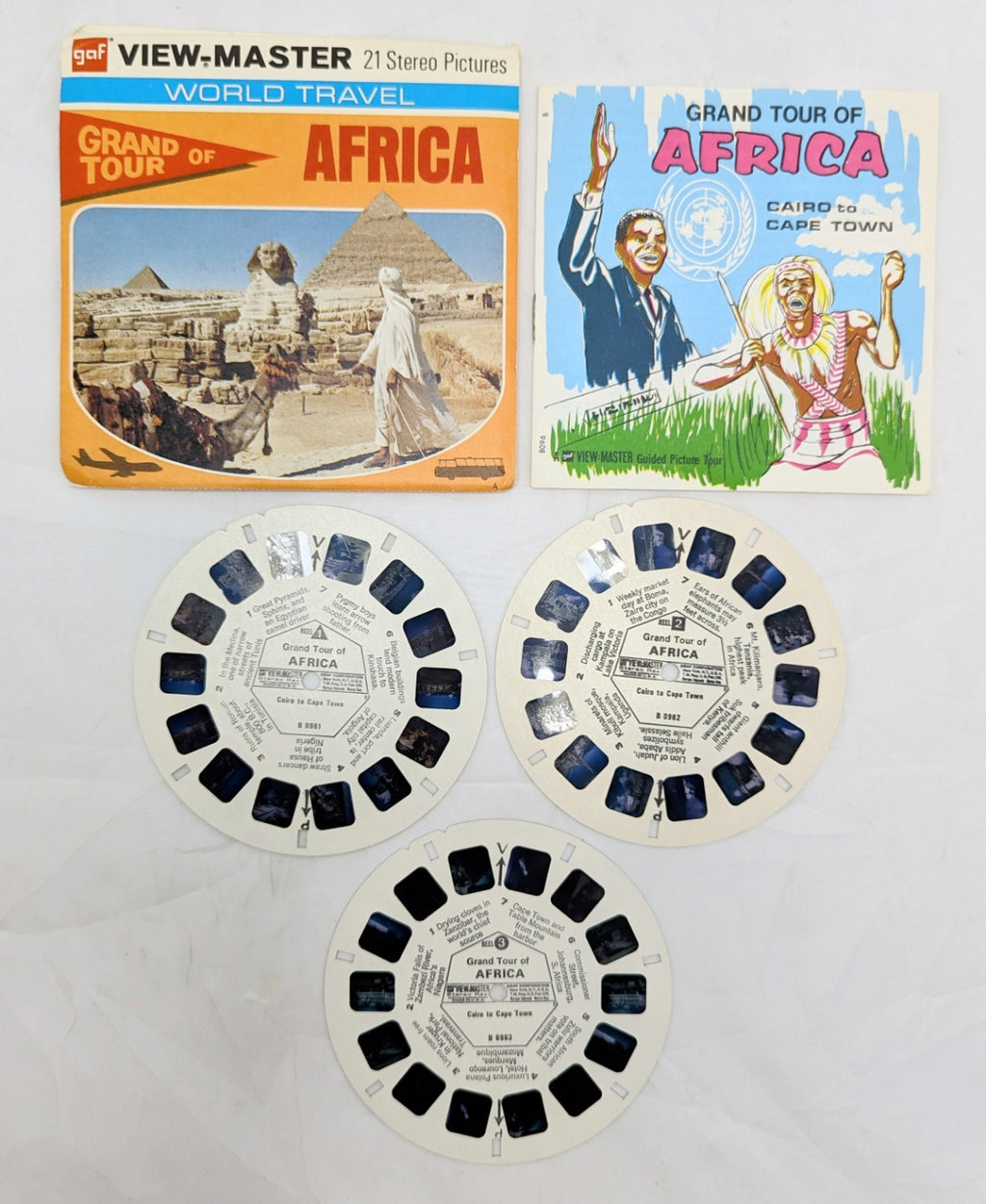 Vintage View-Master Grand Tour Of Africa 3 Reel Pack image 3