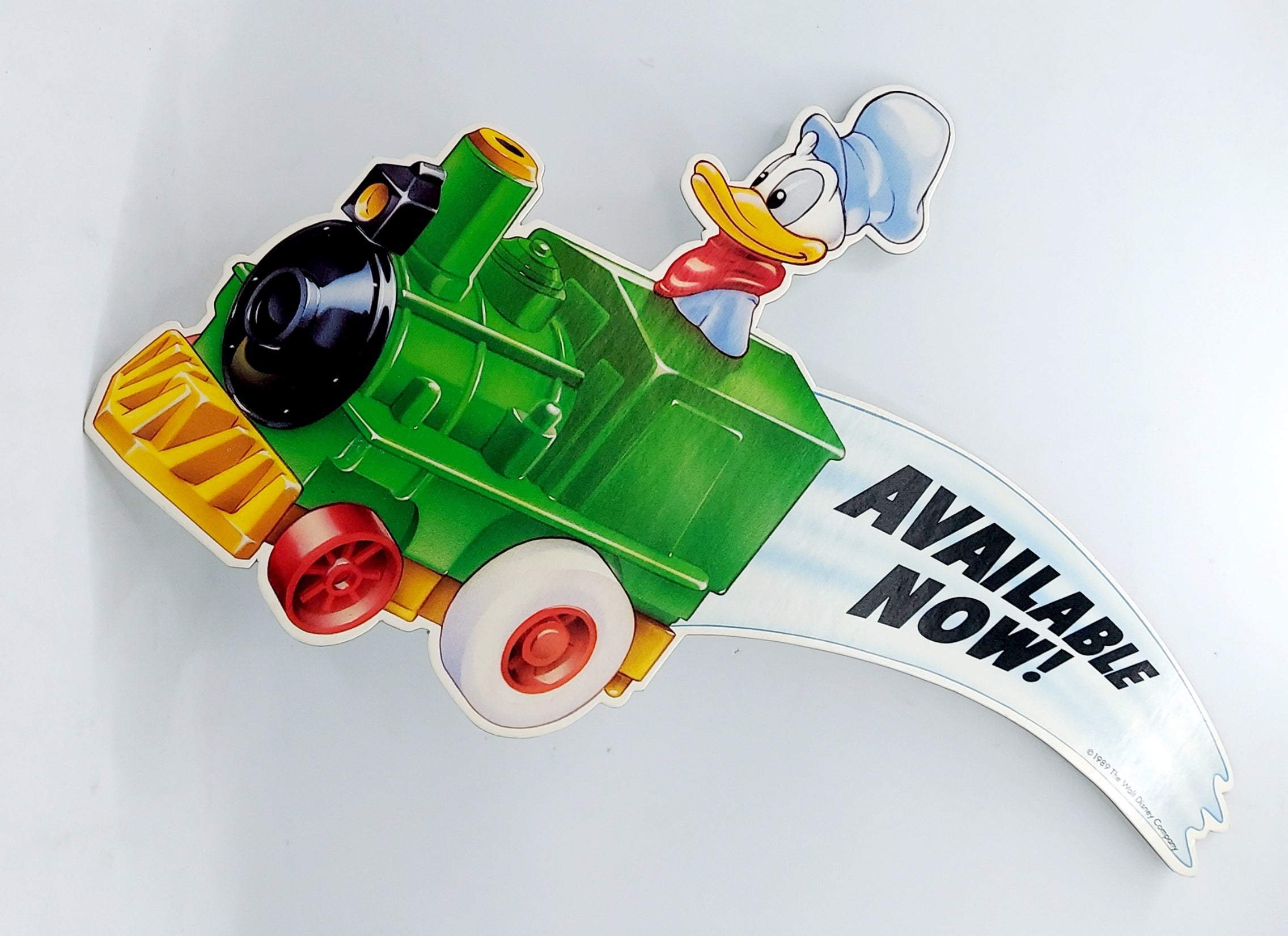 1989 McDonald's Disney's Mickey's Birthday Land Race Cars Donald Display
