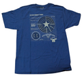Marvel Captain America Shield Blueprint Loot Crate Avengers Mens L T-Shirt