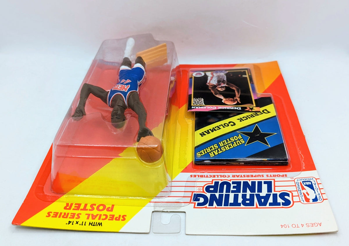 1992 Kenner Starting Lineup Derrick Coleman New Jersey Nets NBA Action Figure image 3