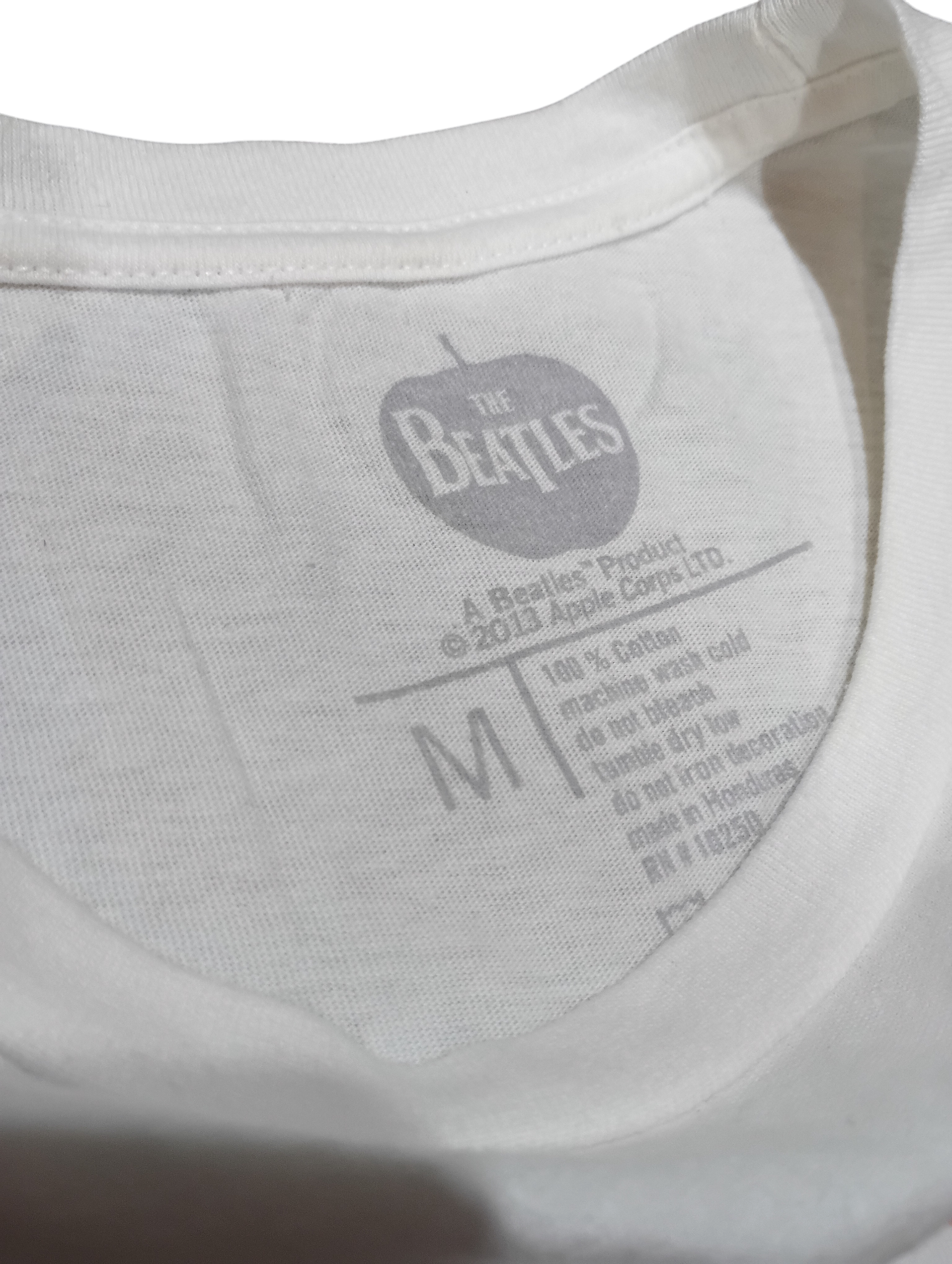 2013 Apple Corps The Beatles Stacked Concert Tickets Girls Medium T-Shirt image 3