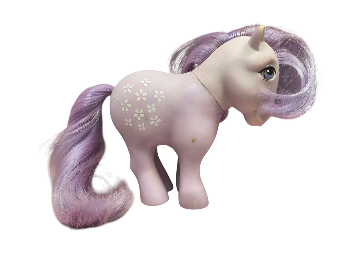 1982 Hasbro My Little Pony MLP G1 Earth Ponies Blossom Lavender White Flowers
