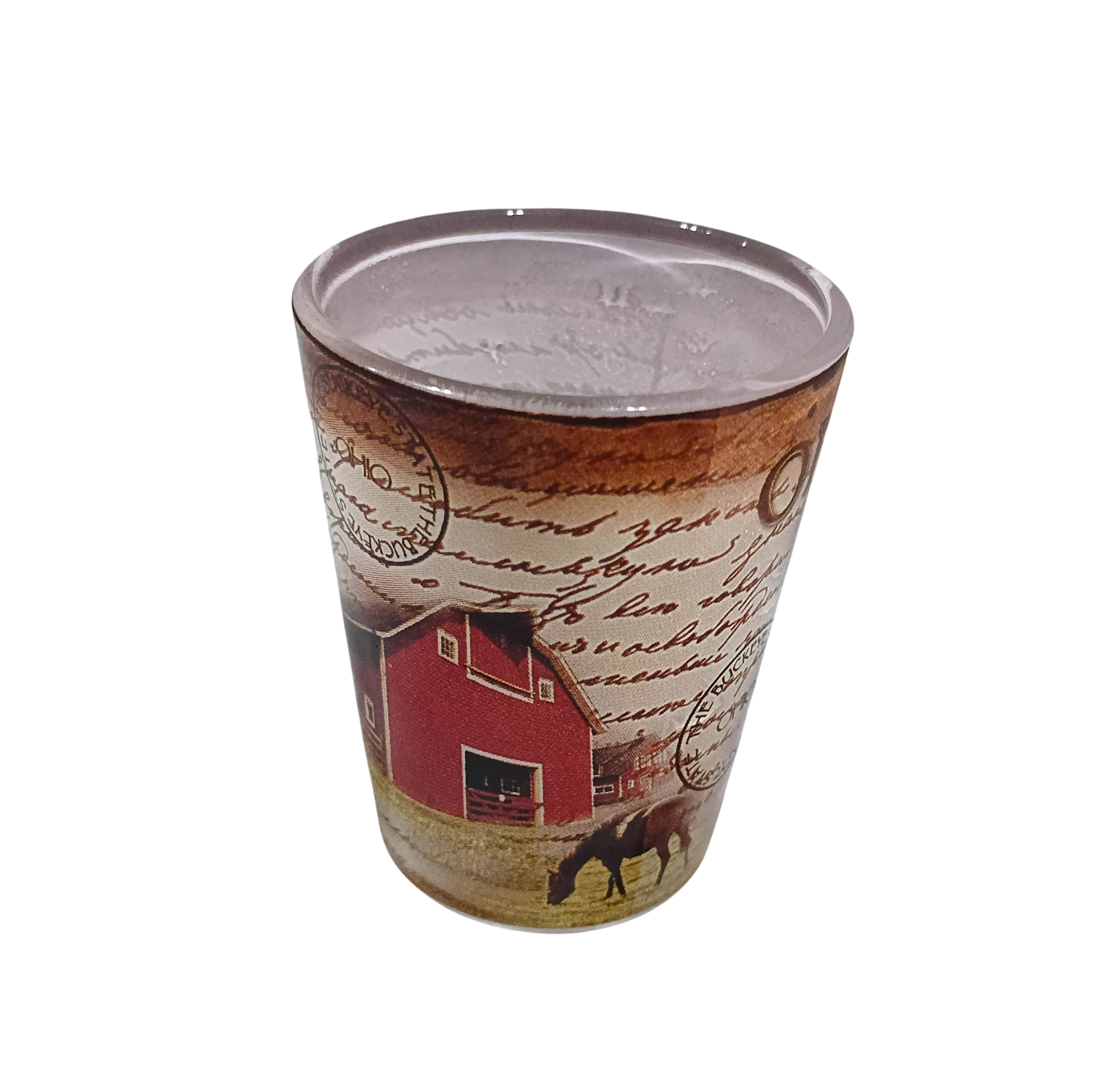 Vintage Ohio The Buckeye State City Cardinal Shot Glass image 3