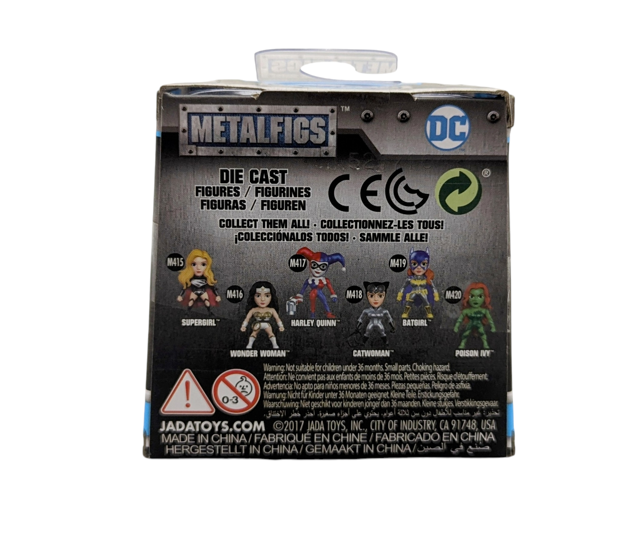2017 Jada Toys Metal Figs DC Supergirl Black Suit M415 Figure image 2