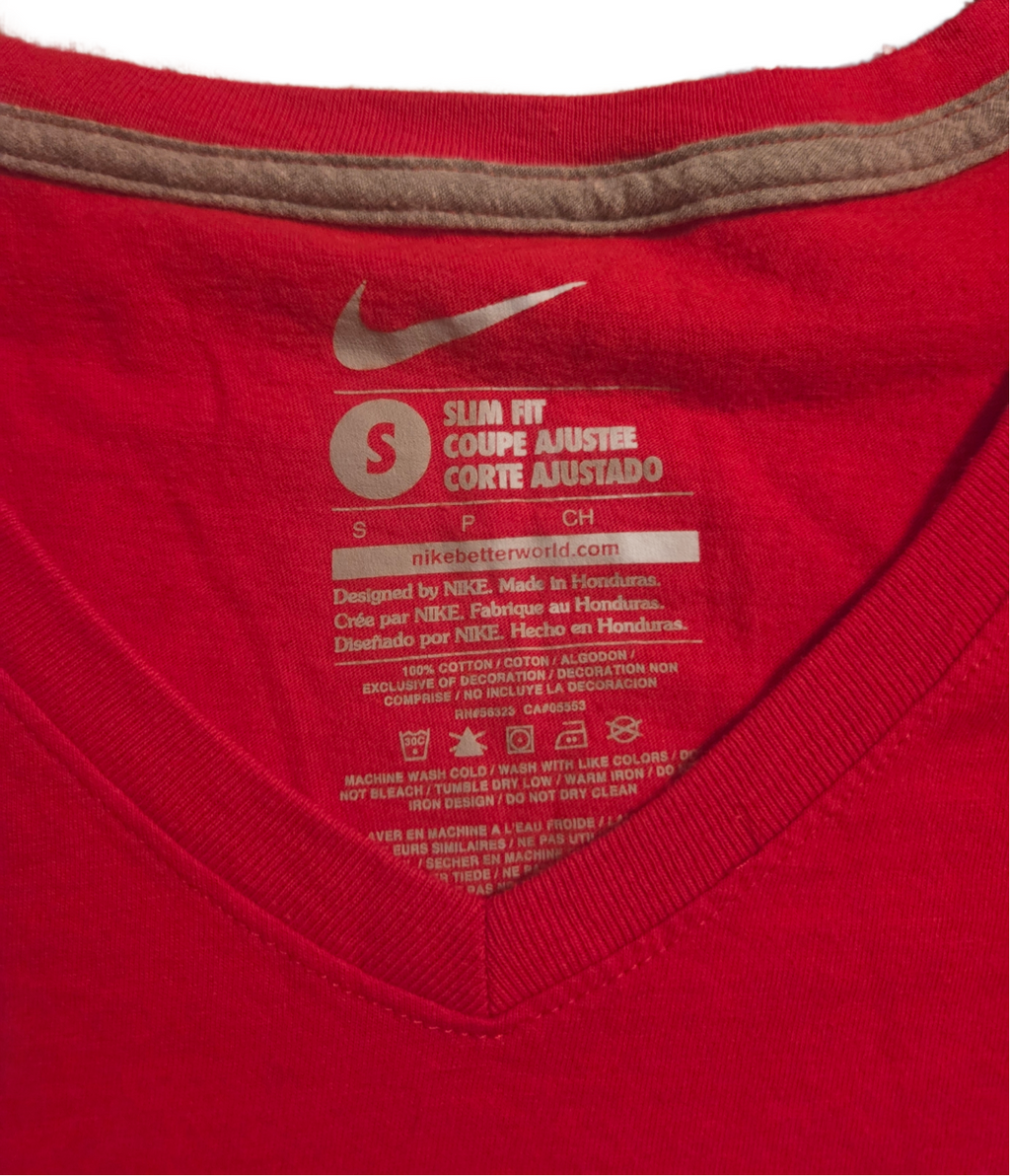 Nike St. Louis Cardinals Baseball MLB Slim Fit Women Red V-Neck Small T-Shirt image 3