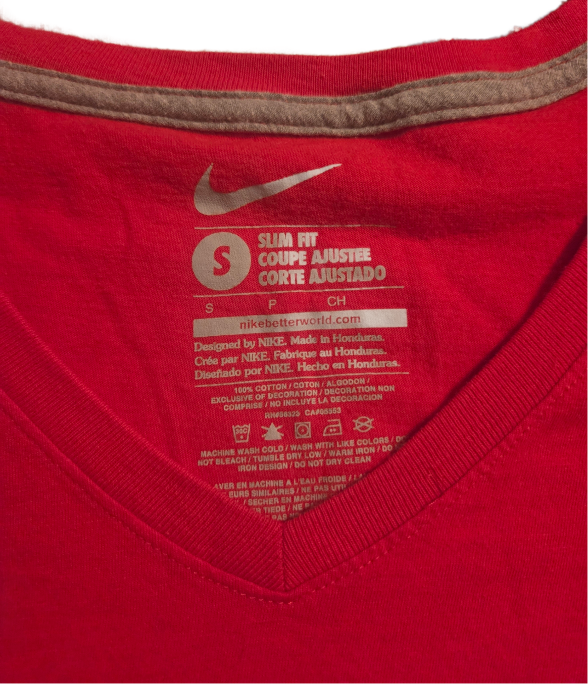 Nike St. Louis Cardinals Baseball MLB Slim Fit Women Red V-Neck Small T-Shirt image 3
