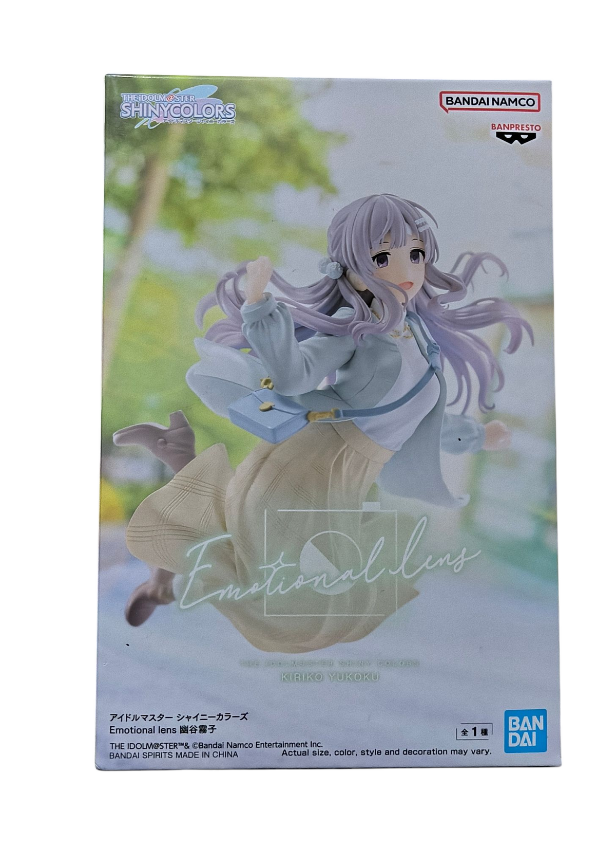 Banpresto Japan The Idolmaster Shiny Colors Emotional Lens Kiriko Yukoku Figure