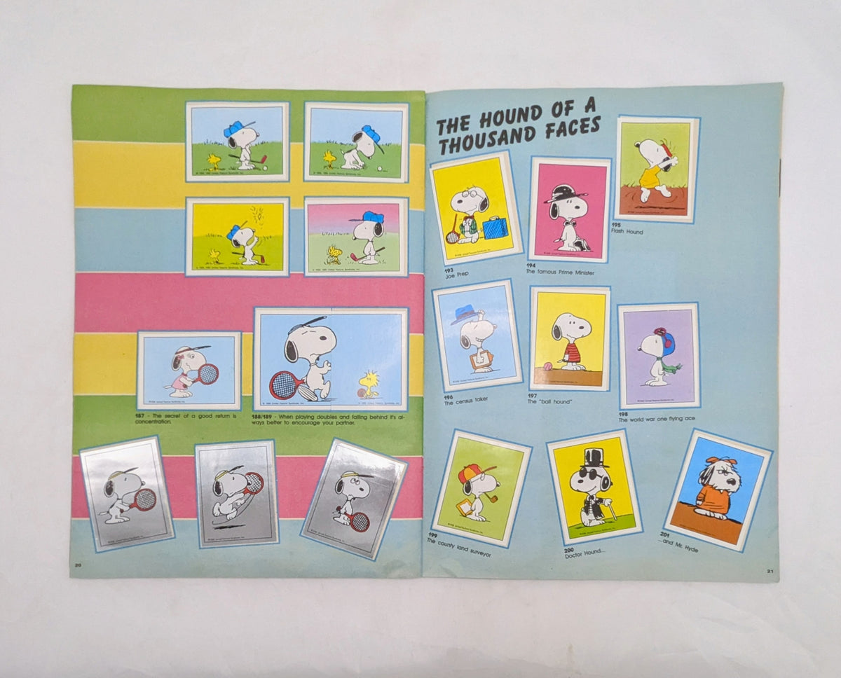 1986 Panini Peanuts I Love Snoppy Sticker Album - Complete image 13