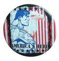 DC Comics Superman Profile with Eagle America's Hero Medium Button - DT