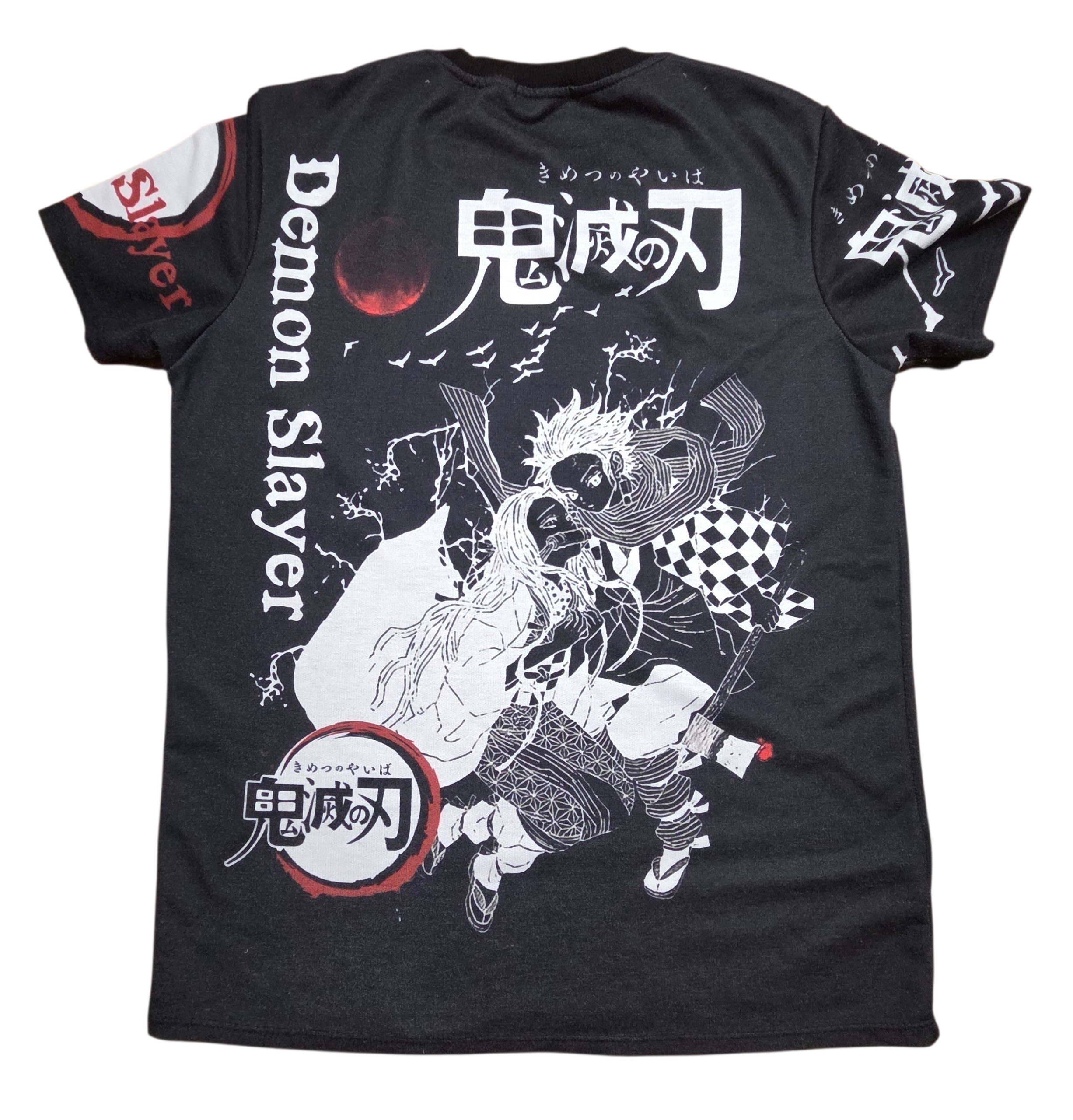 Demon Slayer Tanjiro And Nezuko Kimetsu no Yaiba Double Sided Medium T-shirt image 2