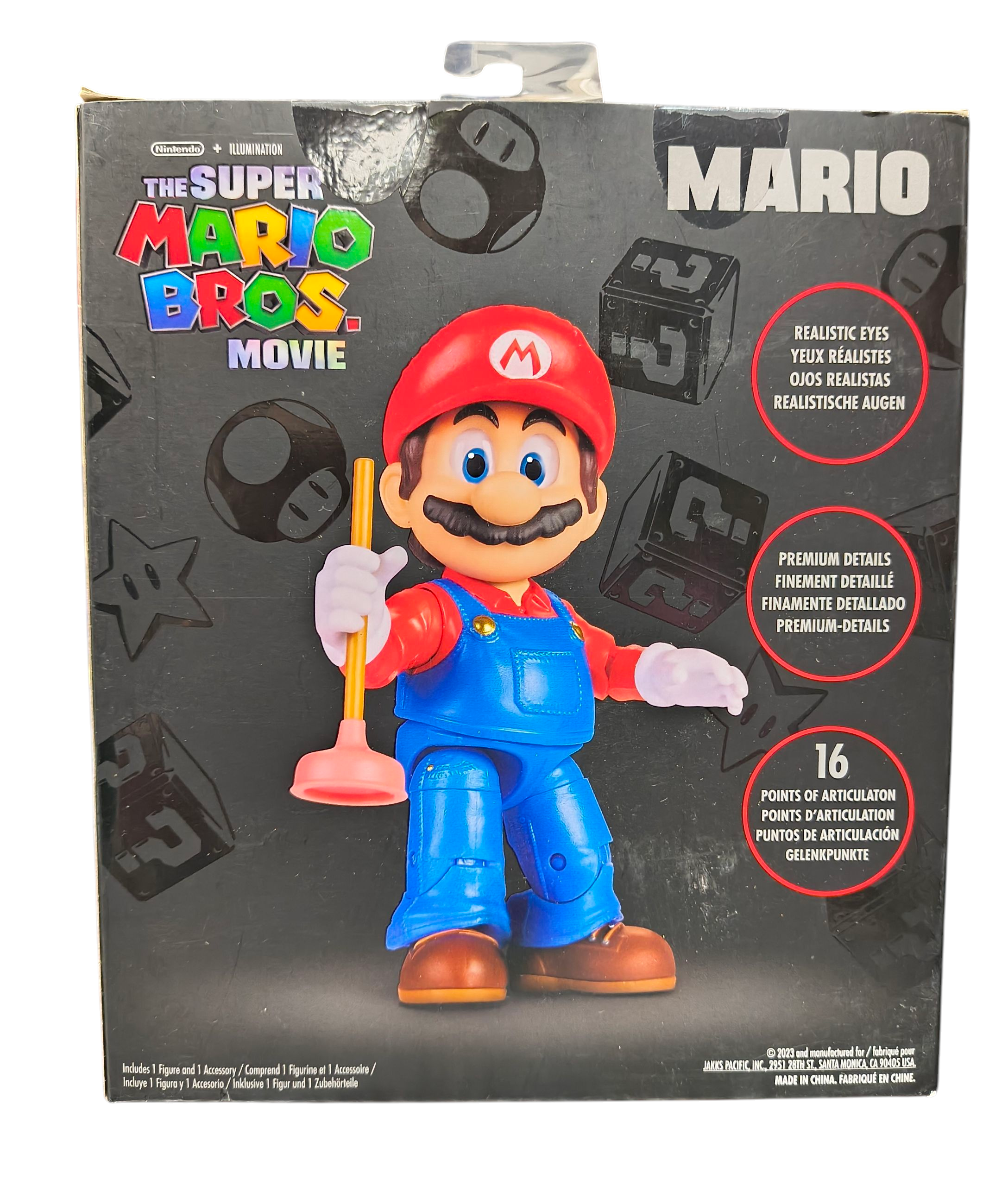 Jakks Nintendo Super Mario Bros Movie - The Super Mario Bros Movie 5" Mario image 2